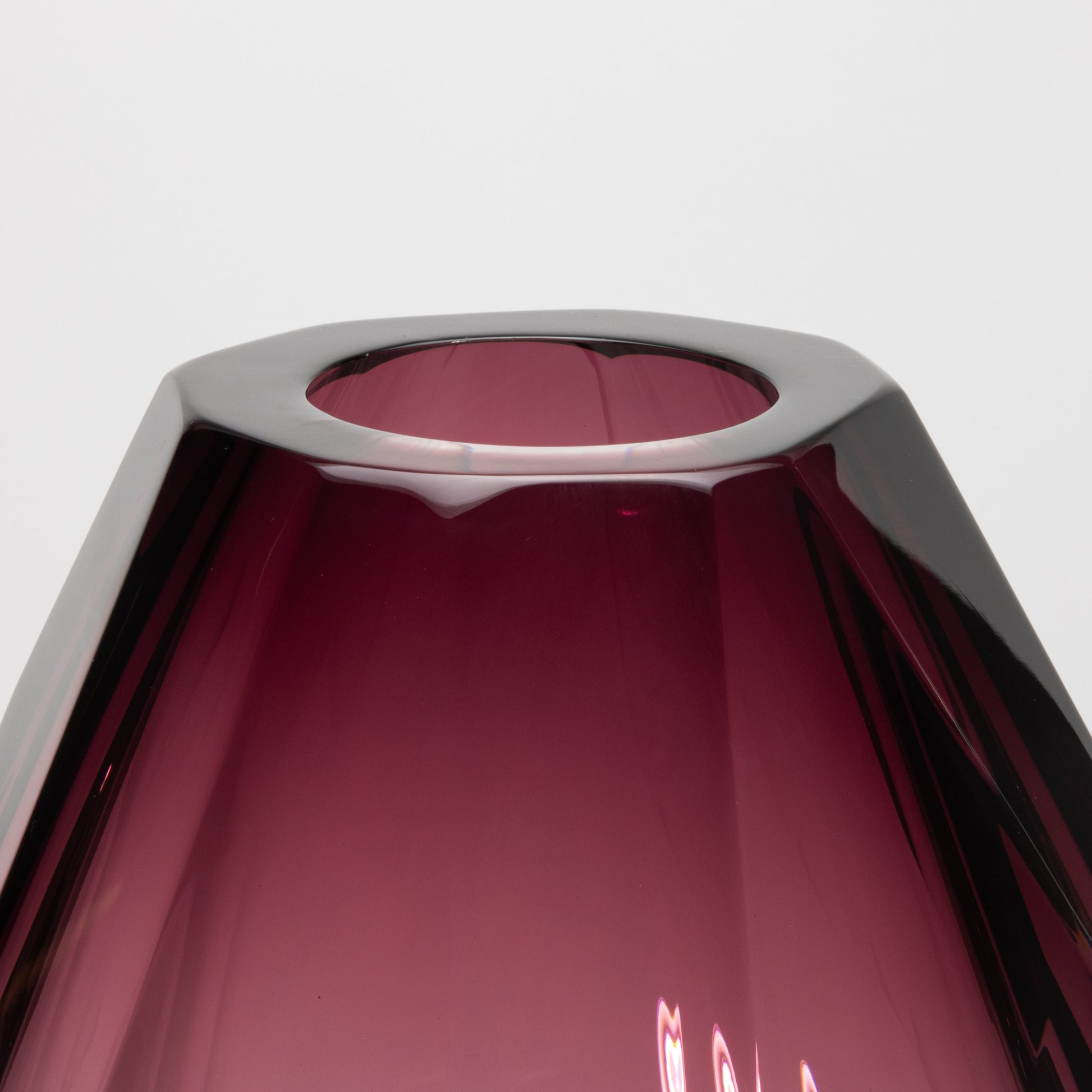 Murano Barrel Vase in Amethyst Extra Tall