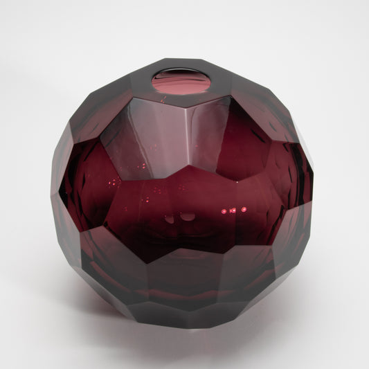 Murano Globe Vase in Amethyst