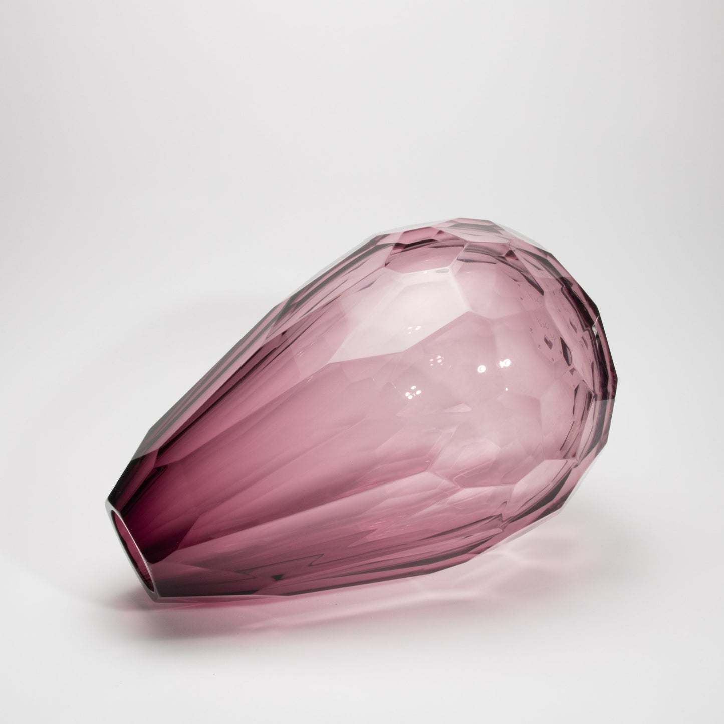 Murano Barrel Vase in Amethyst Extra Tall