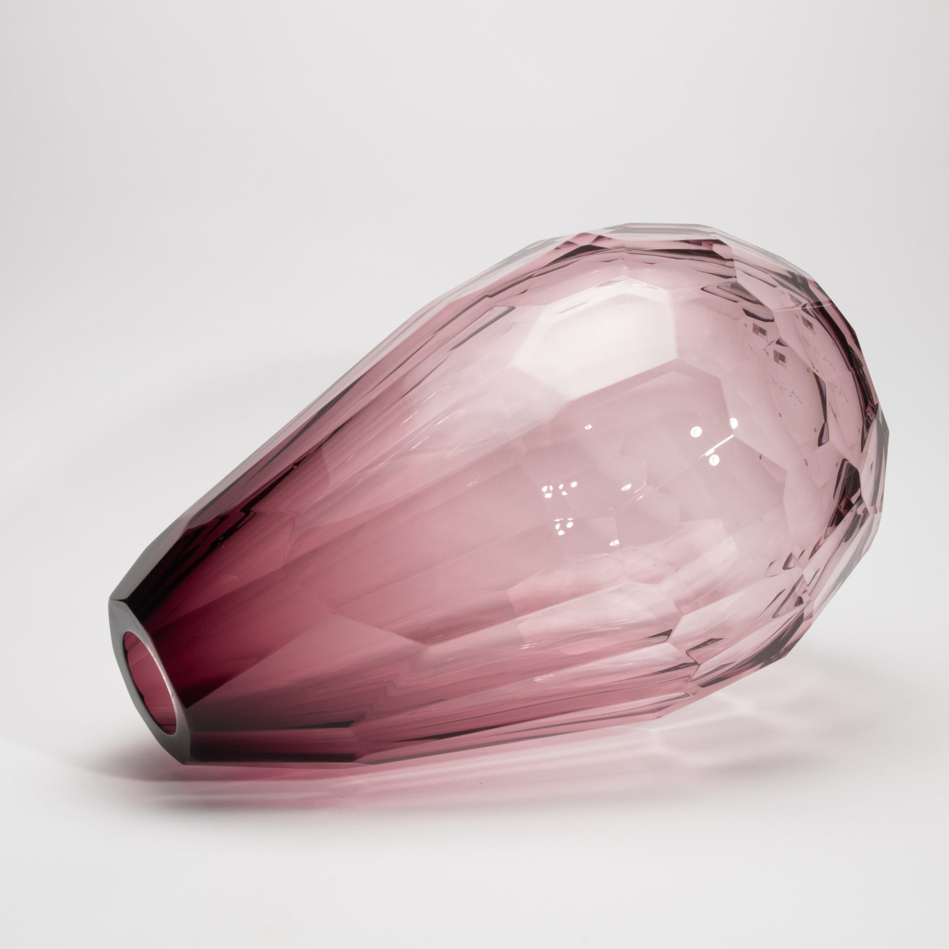 Murano Barrel Vase in Amethyst Extra Tall