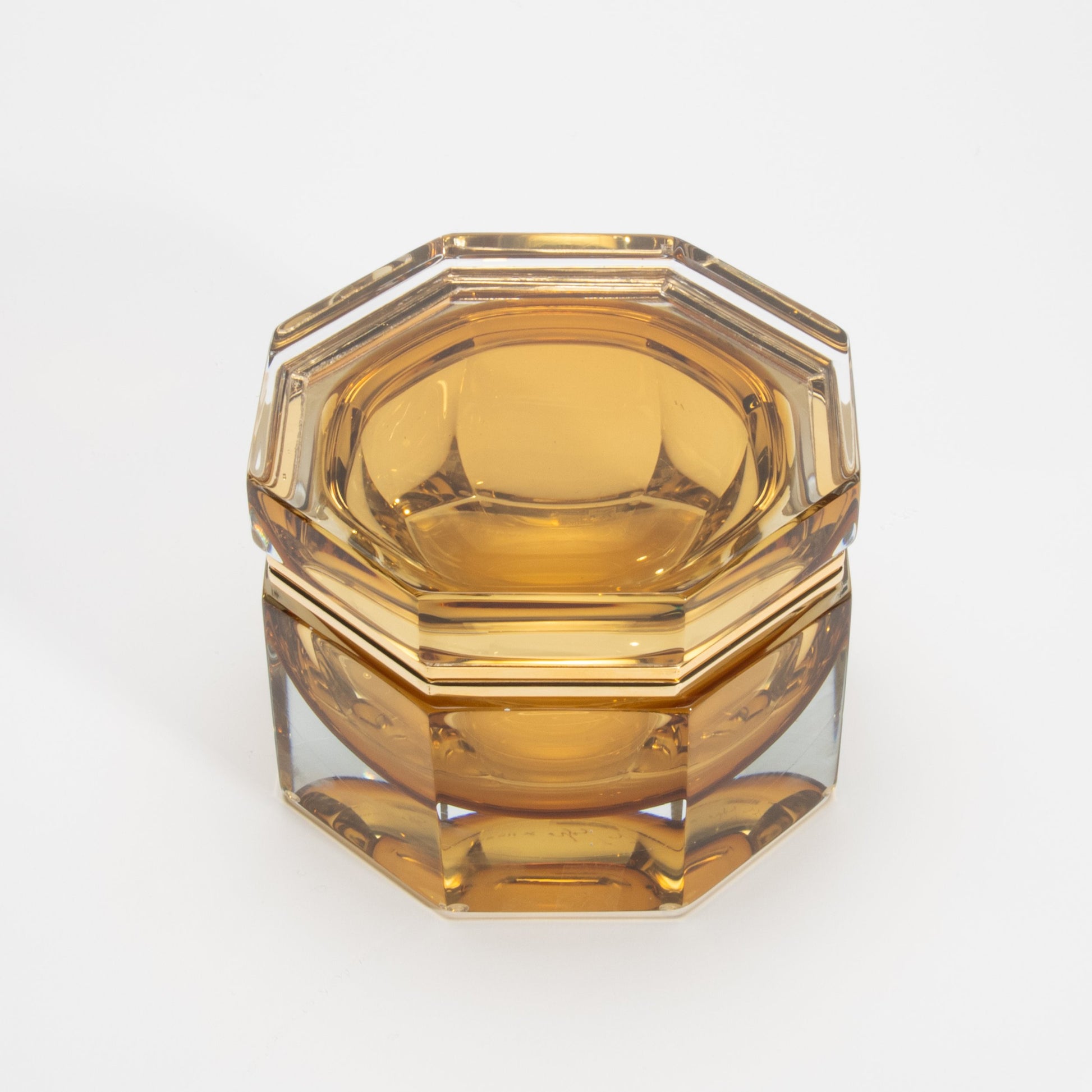 Murano Box in Tobacco with Brass Fittings