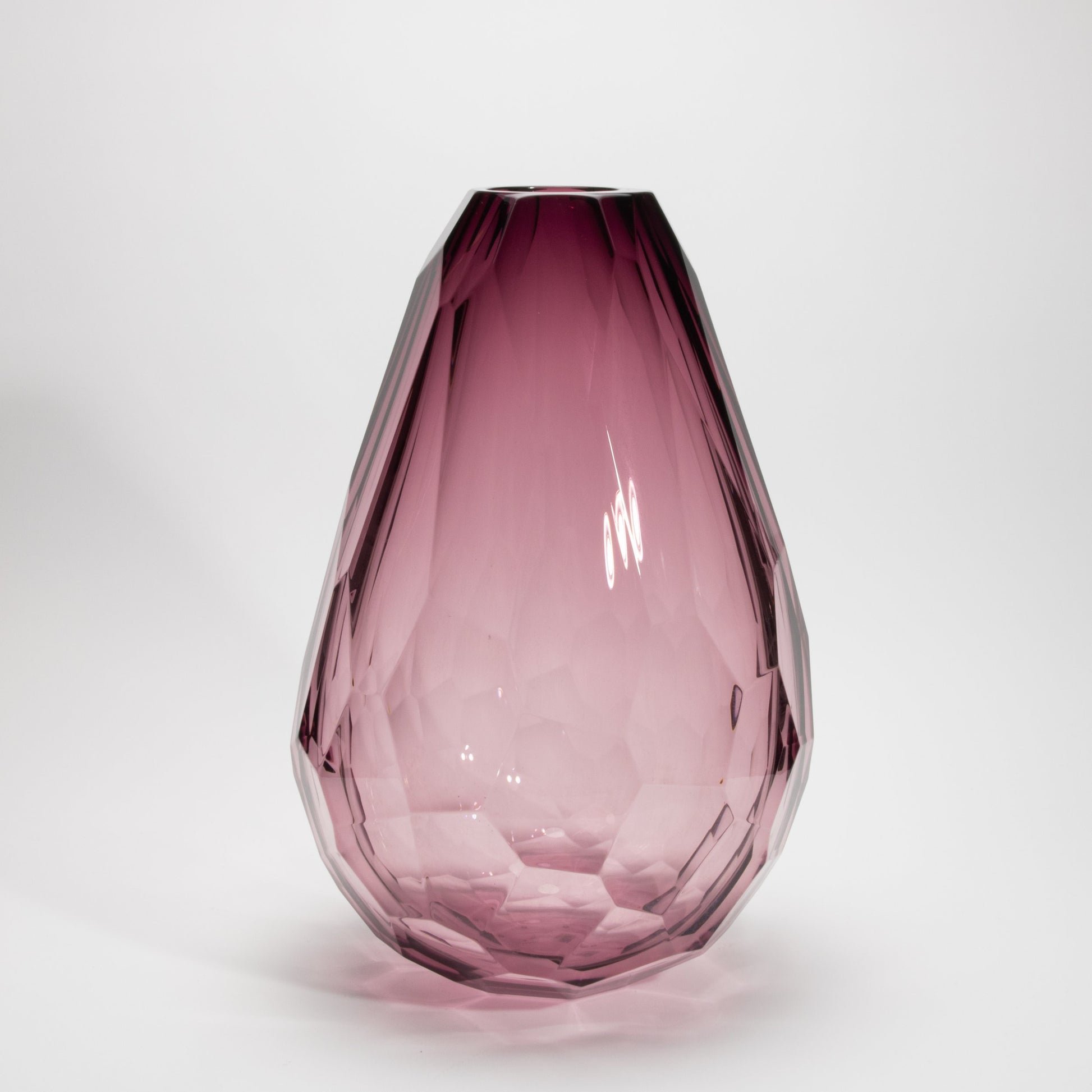Murano Barrel Vase in Amethyst Extra Tall