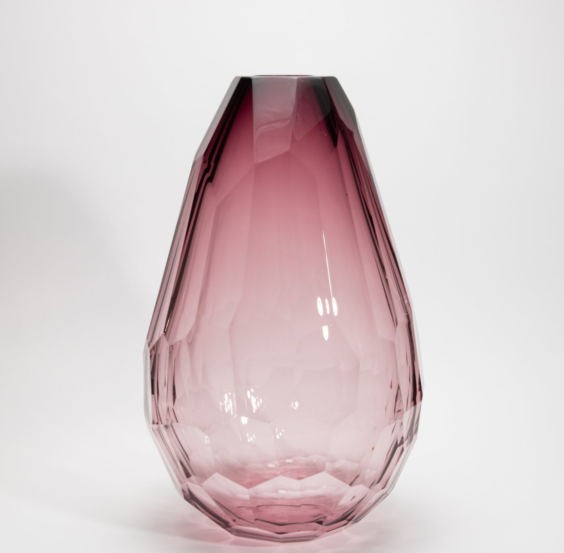 Murano Barrel Vase in Amethyst Extra Tall