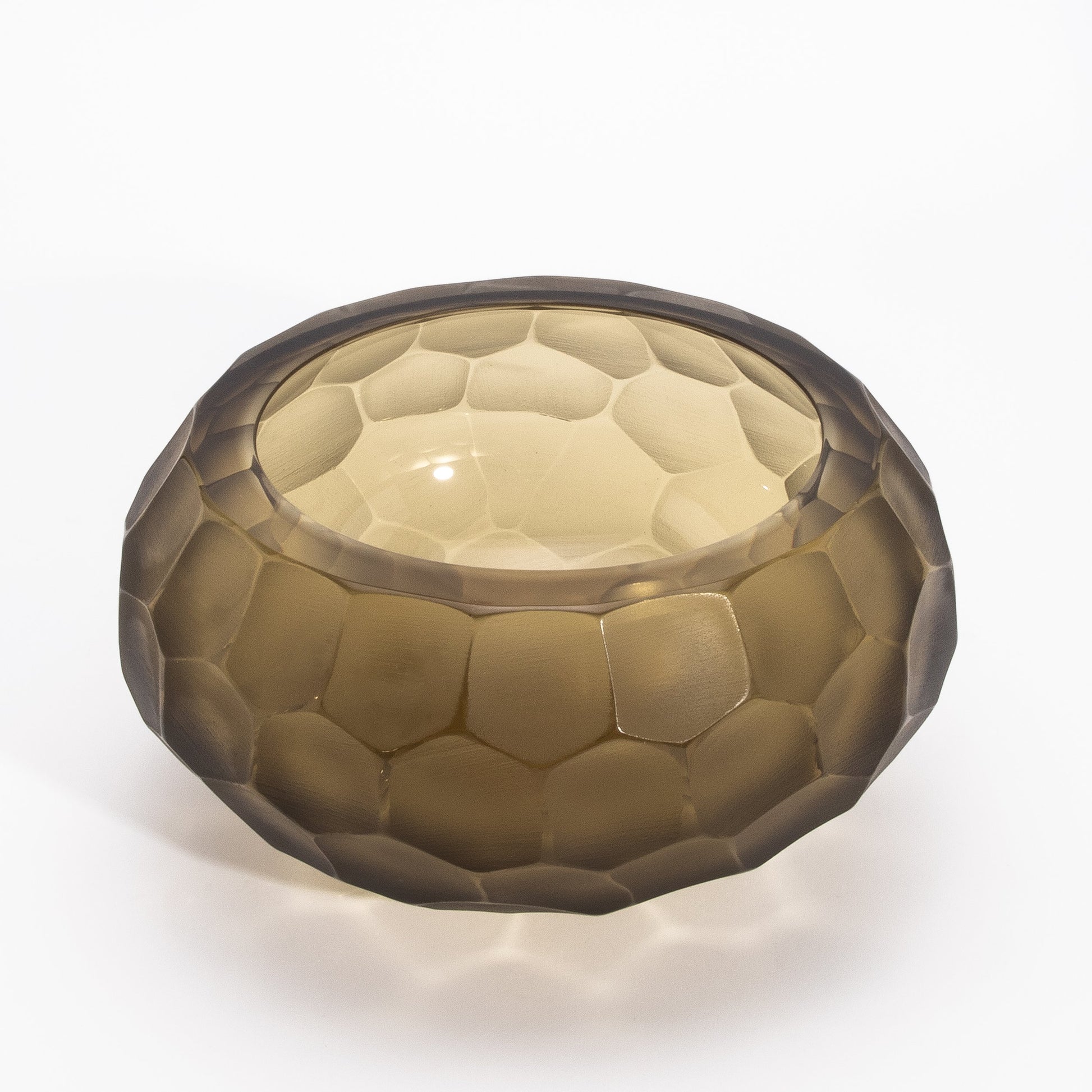 Murano Bowl in Olive Green