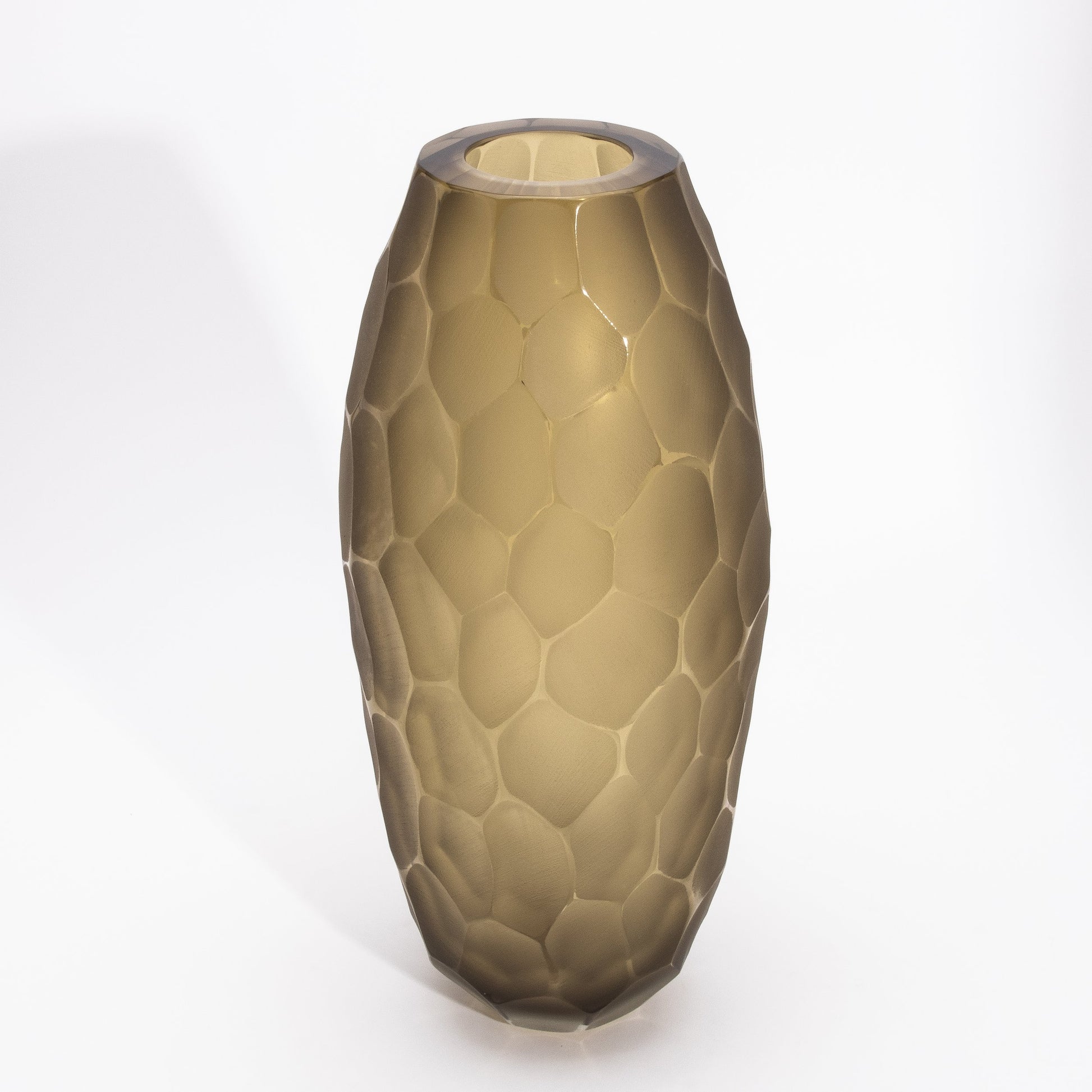 Murano Vase in Olive Green