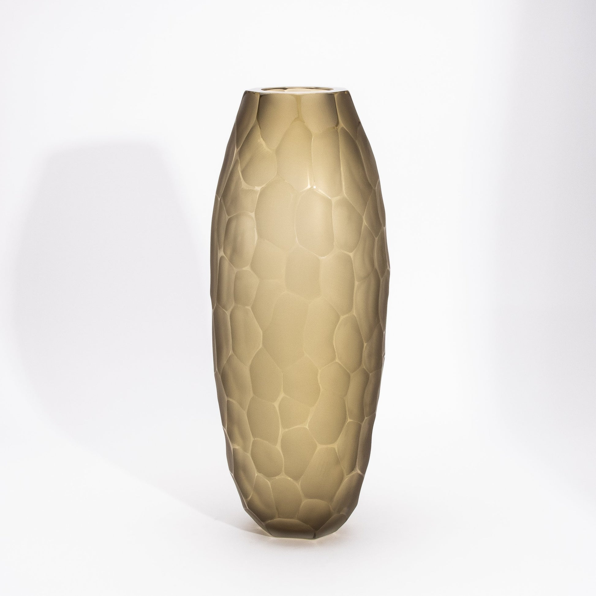 Murano Vase in Olive Green