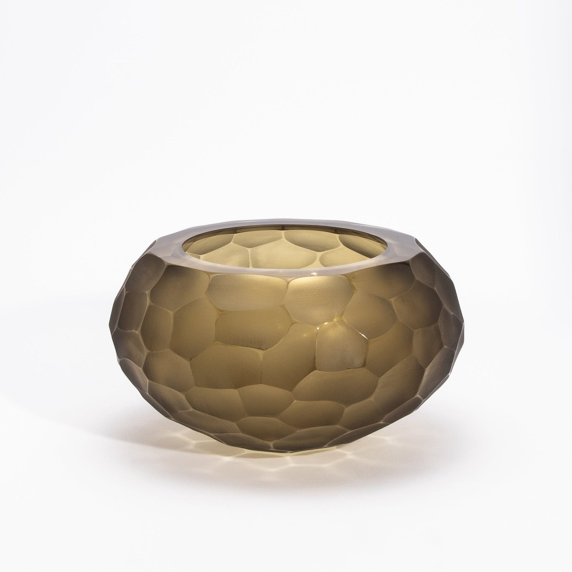 Murano Bowl in Olive Green