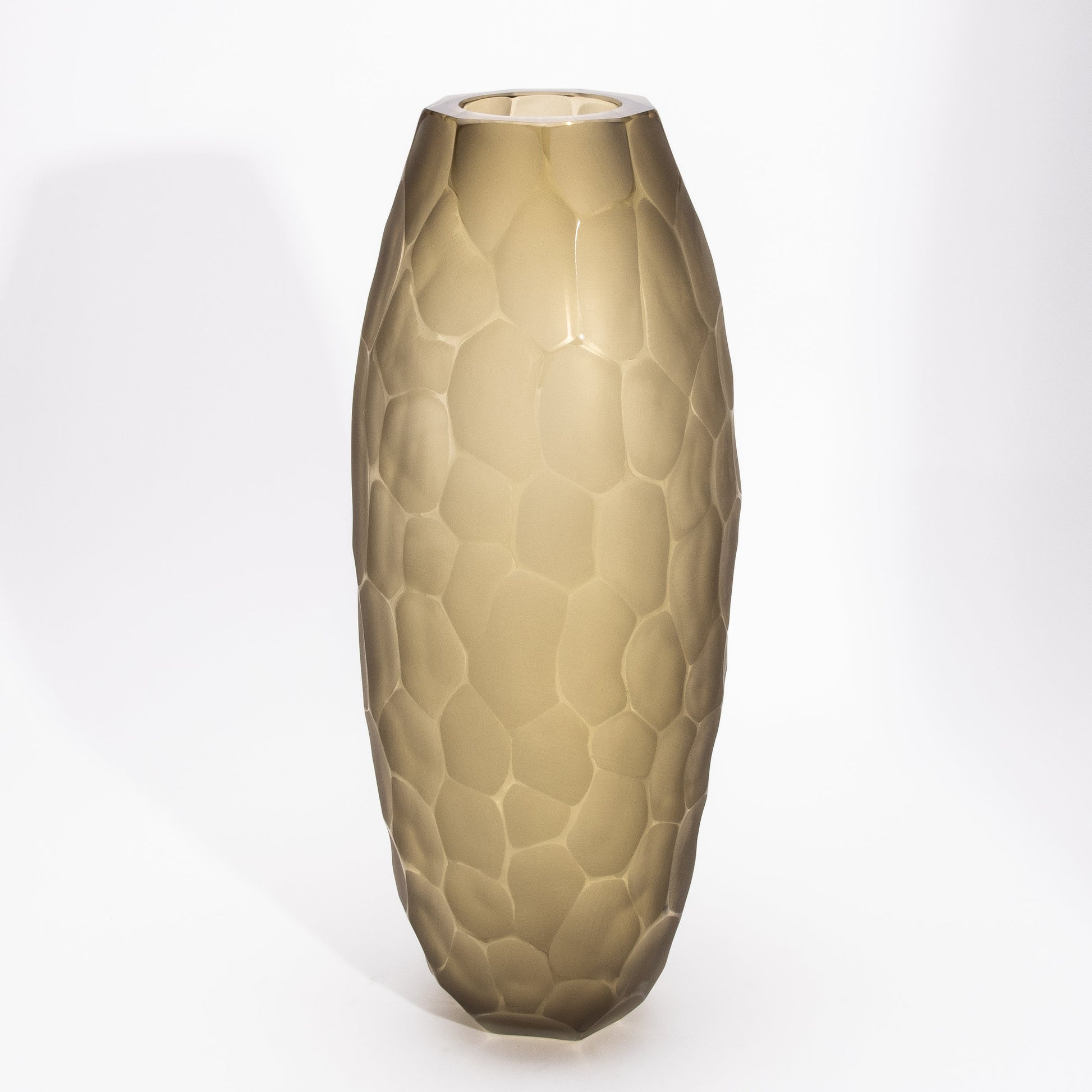 Murano Vase in Olive Green