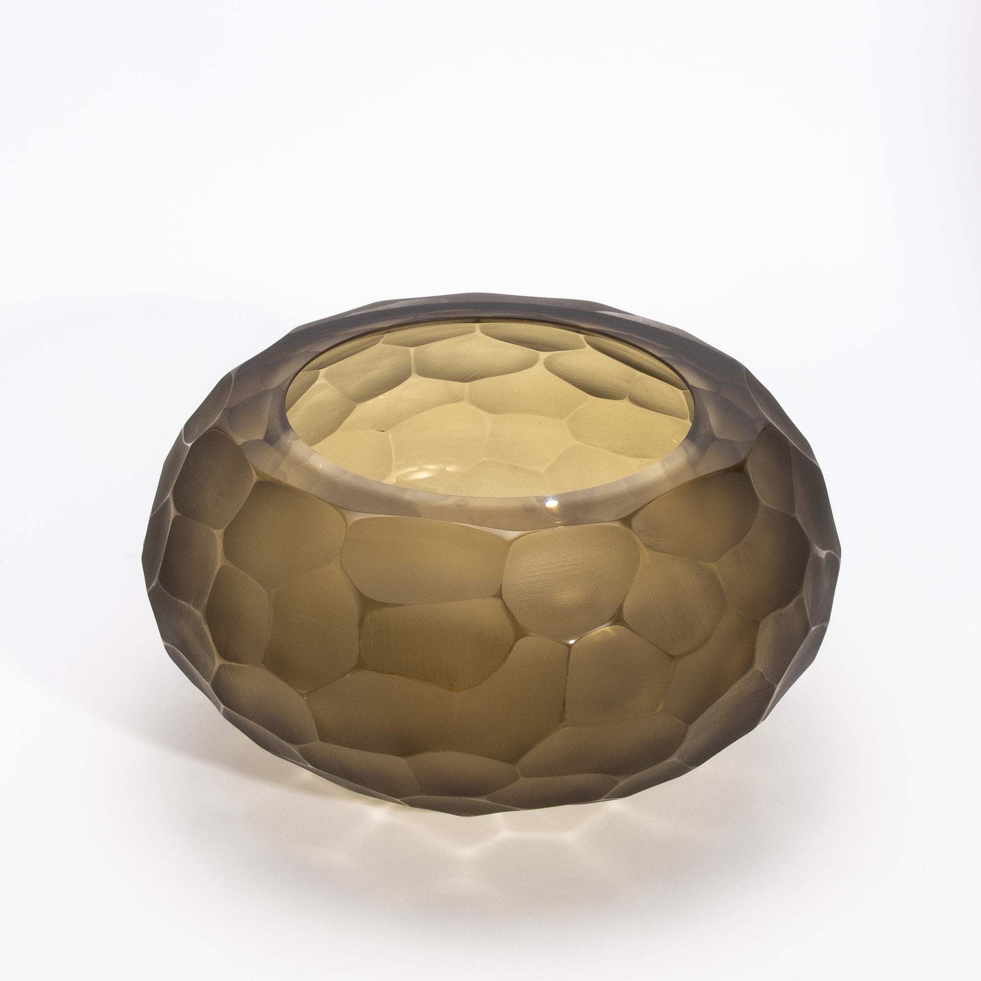 Murano Bowl in Olive Green