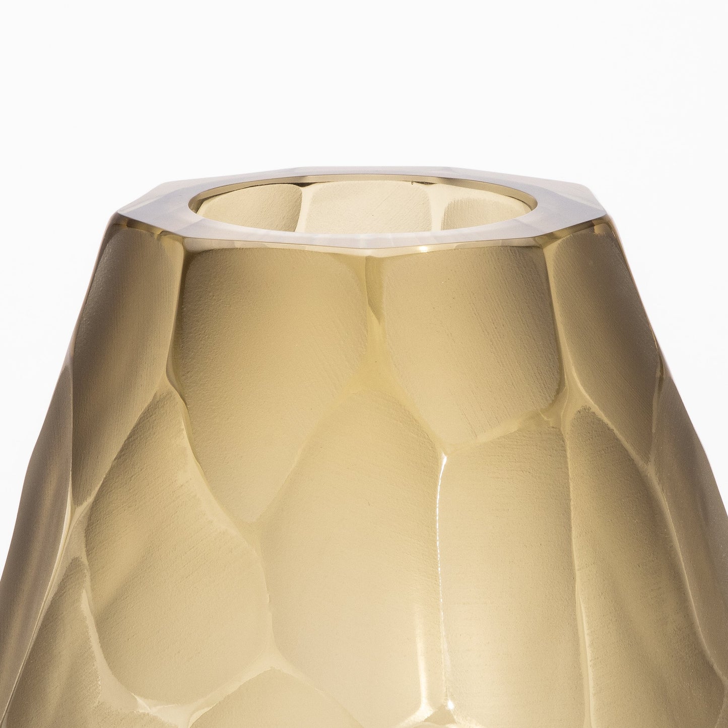 Murano Vase in Olive Green