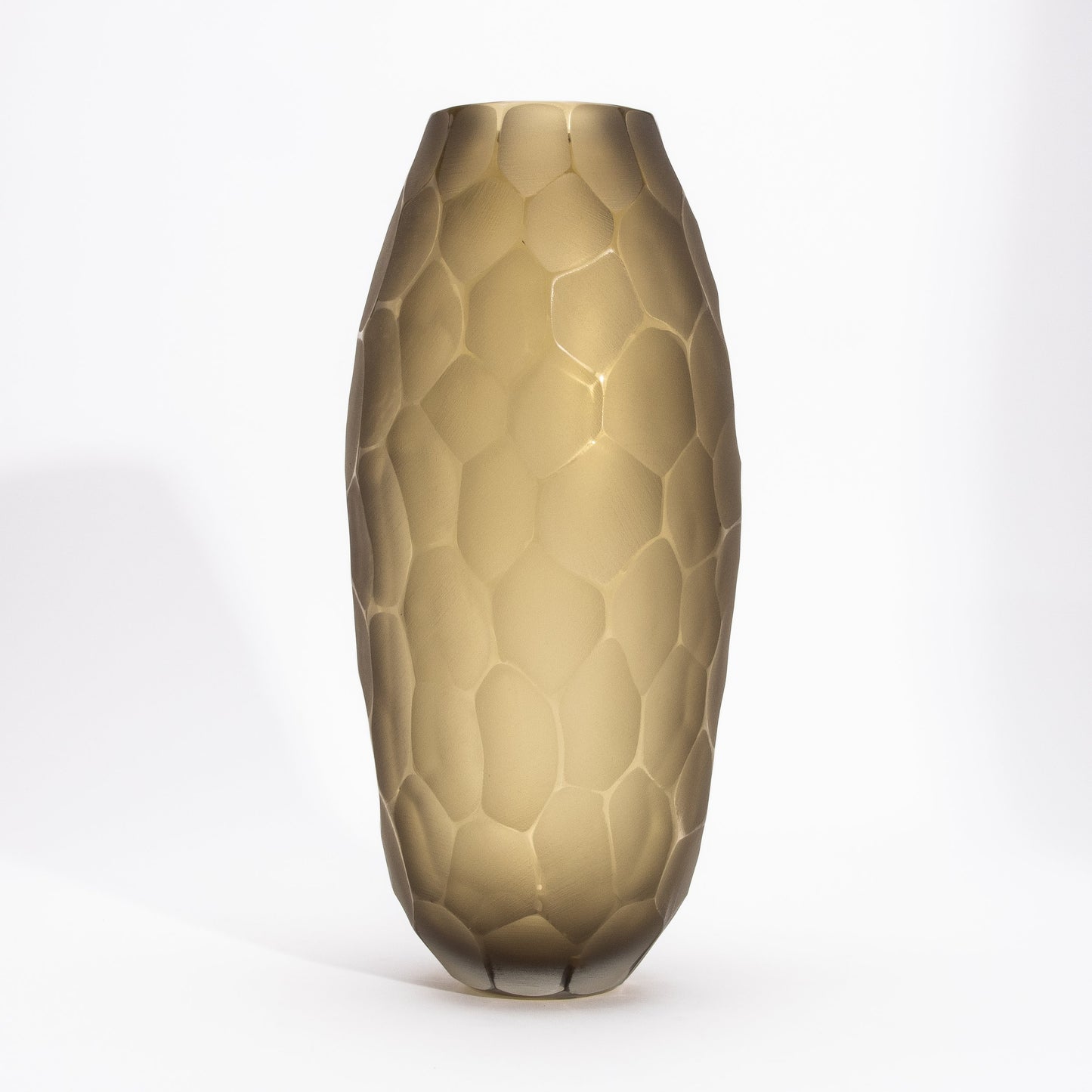 Murano Vase in Olive Green
