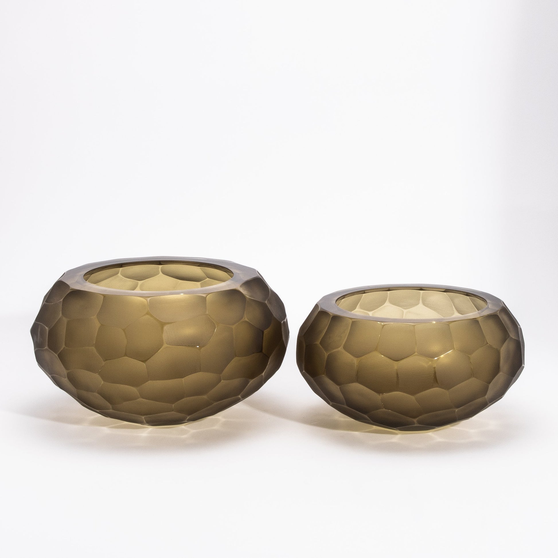Murano Bowl in Olive Green
