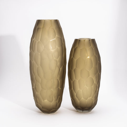 Murano Vase in Olive Green