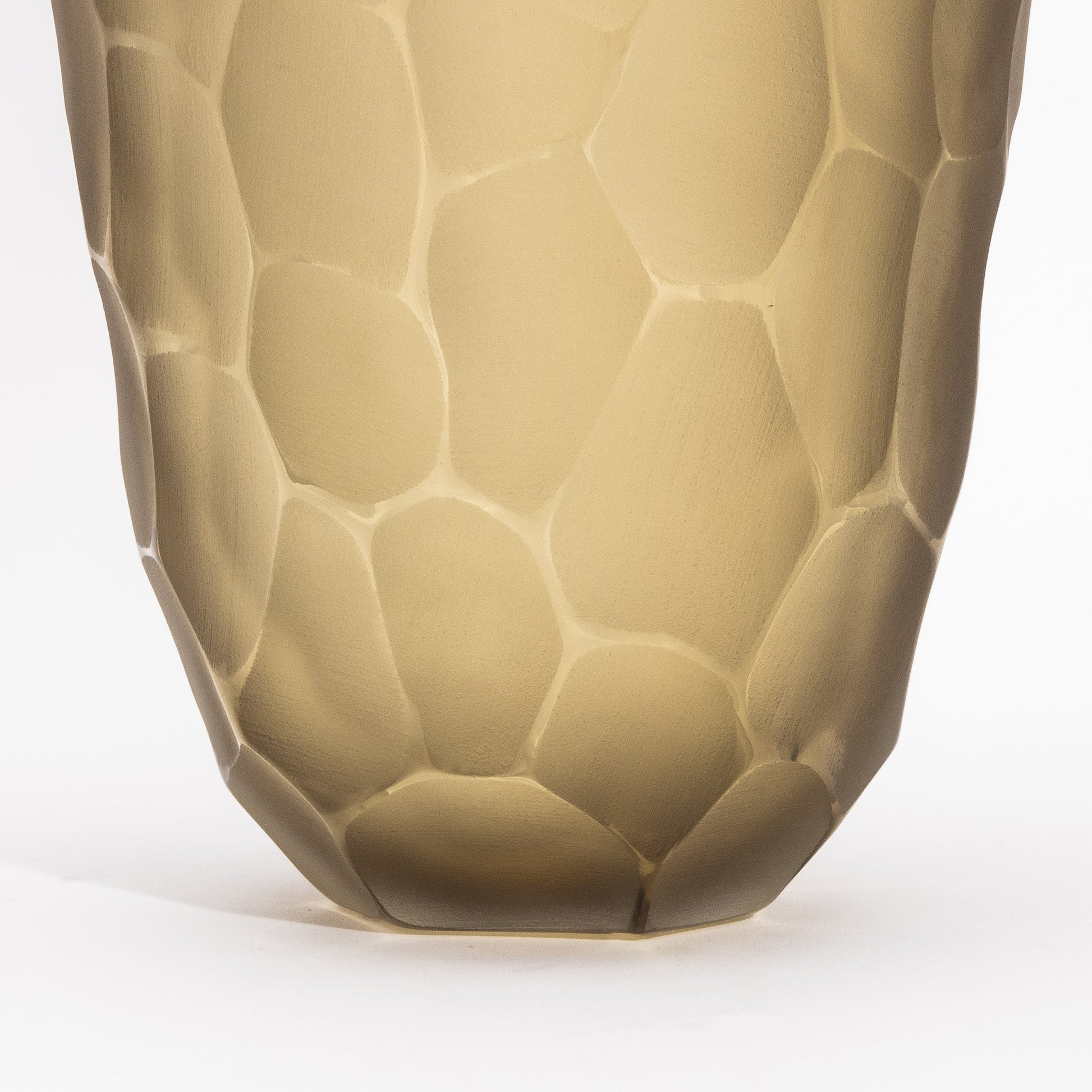 Murano Vase in Olive Green