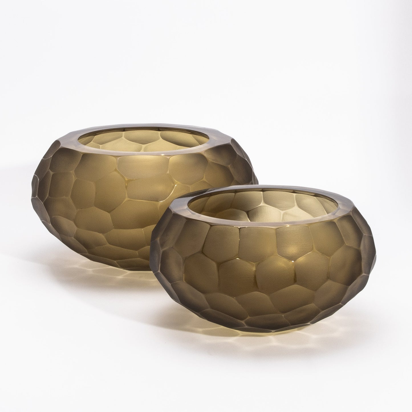 Murano Bowl in Olive Green