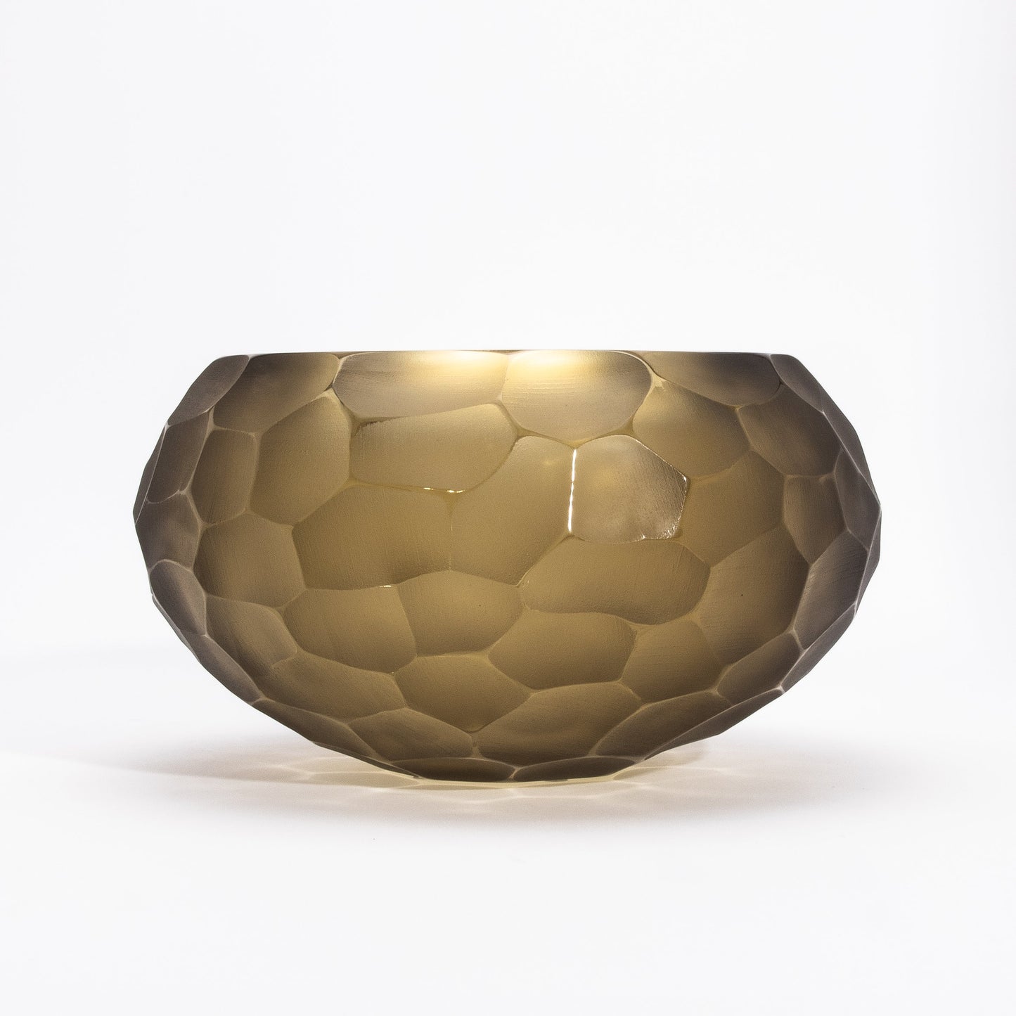 Murano Bowl in Olive Green