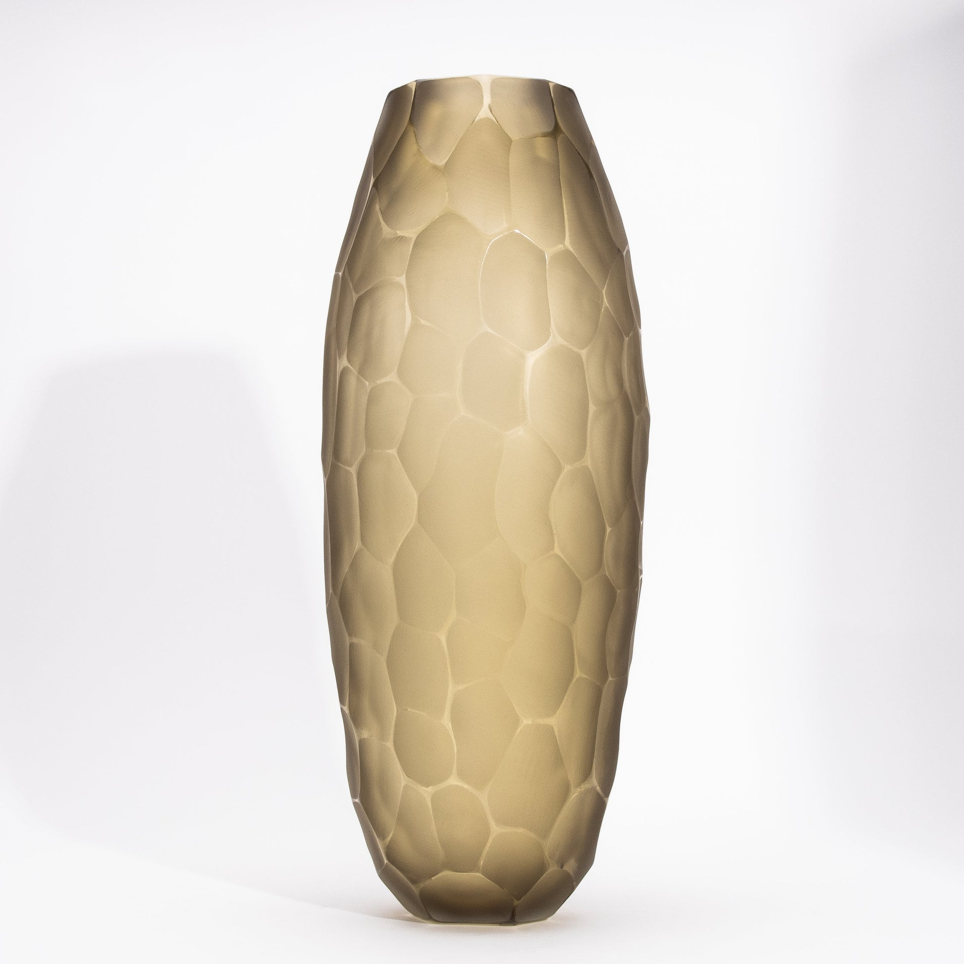 Murano Vase in Olive Green