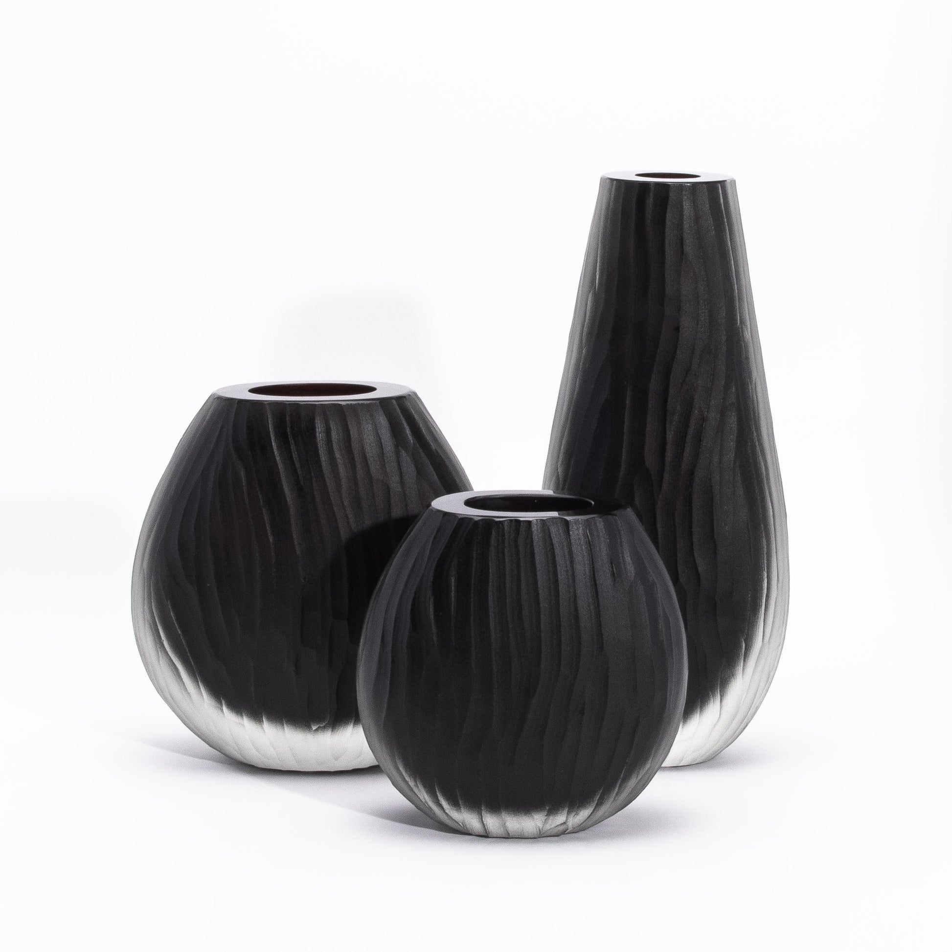 Murano Supreme Vase in Onyx Black