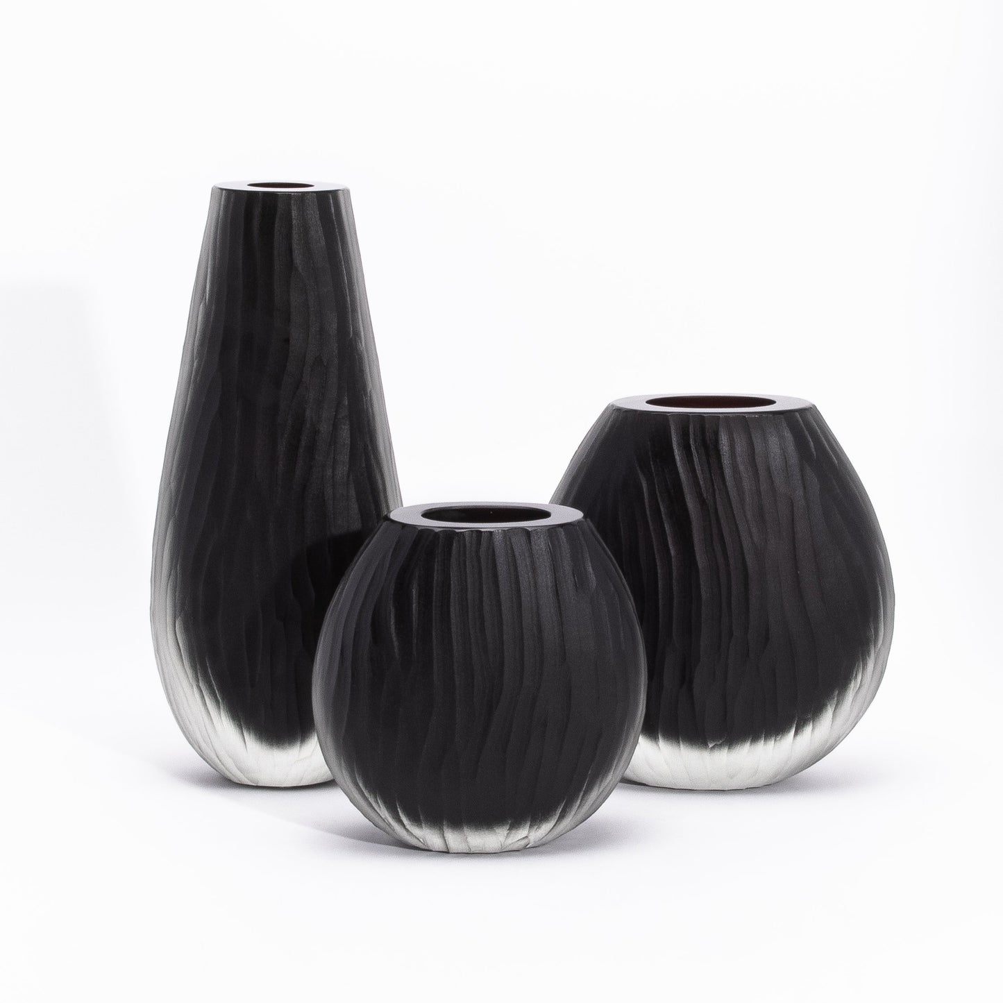 Murano Supreme Vase in Onyx Black