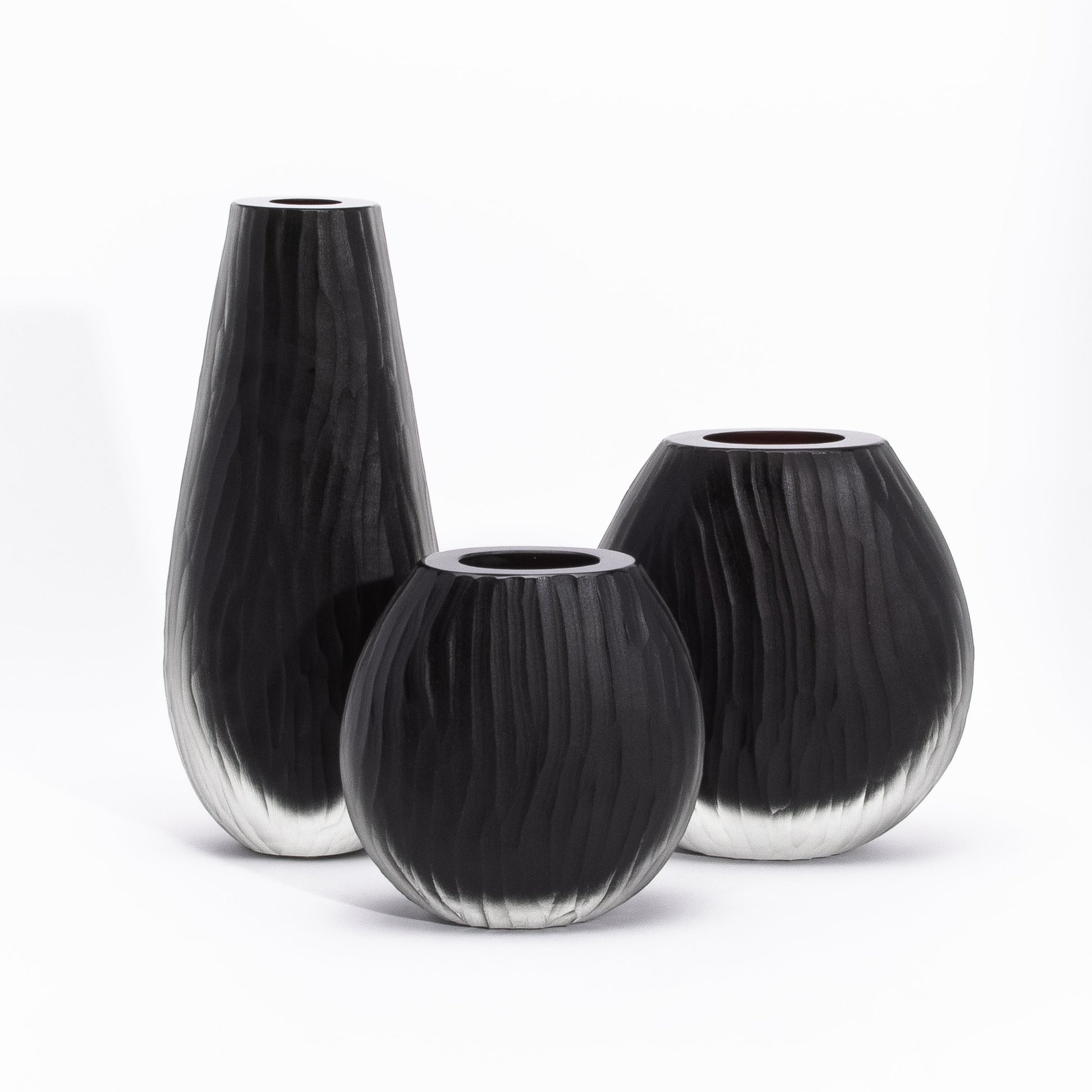 Murano Supreme Vase in Onyx Black