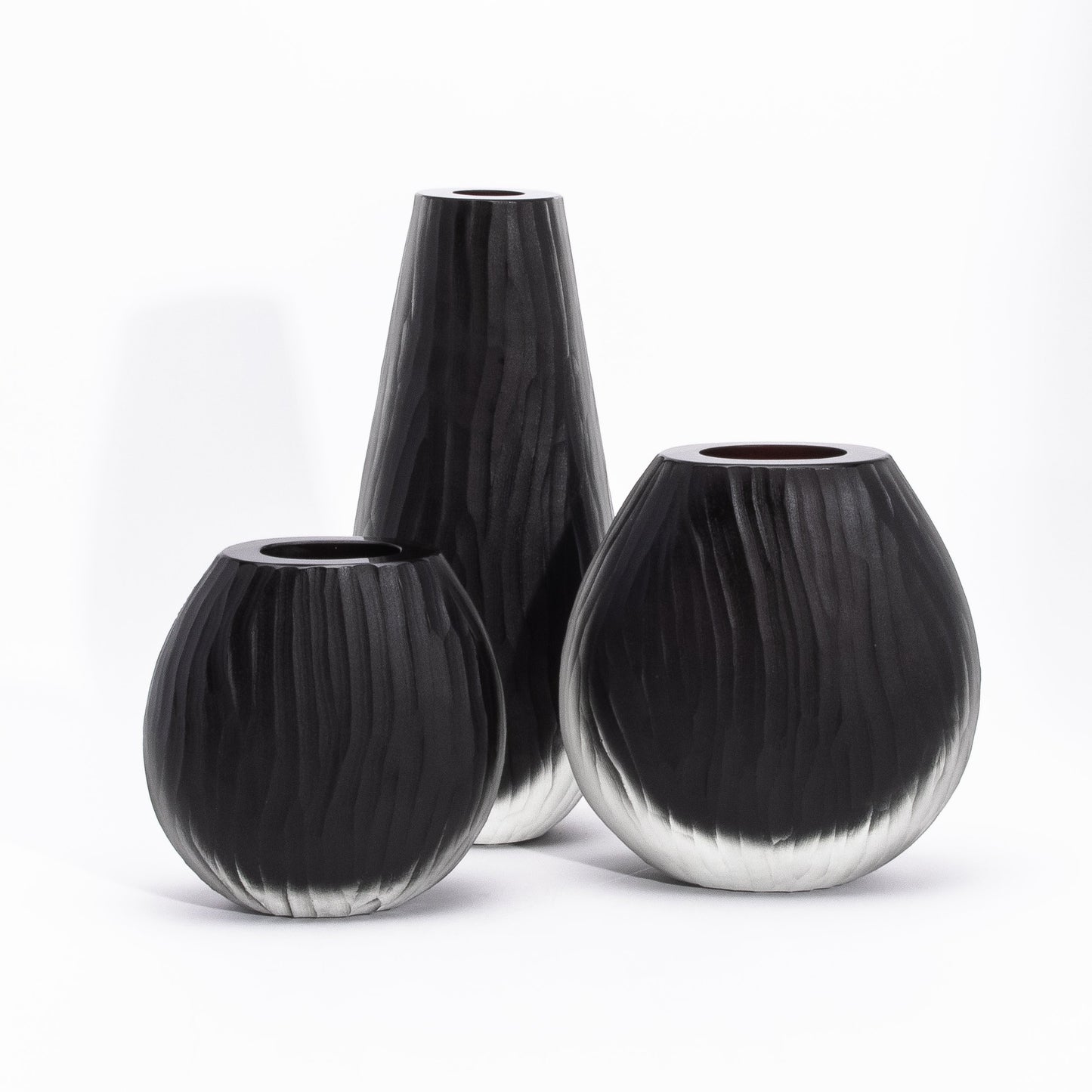Murano Supreme Vase in Onyx Black