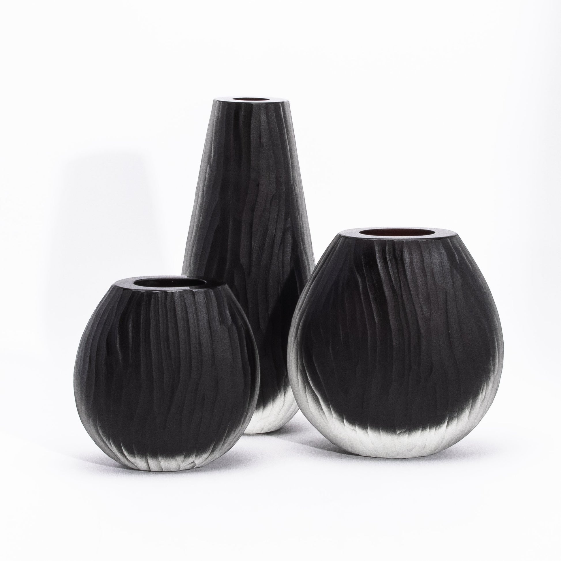 Murano Supreme Vase in Onyx Black