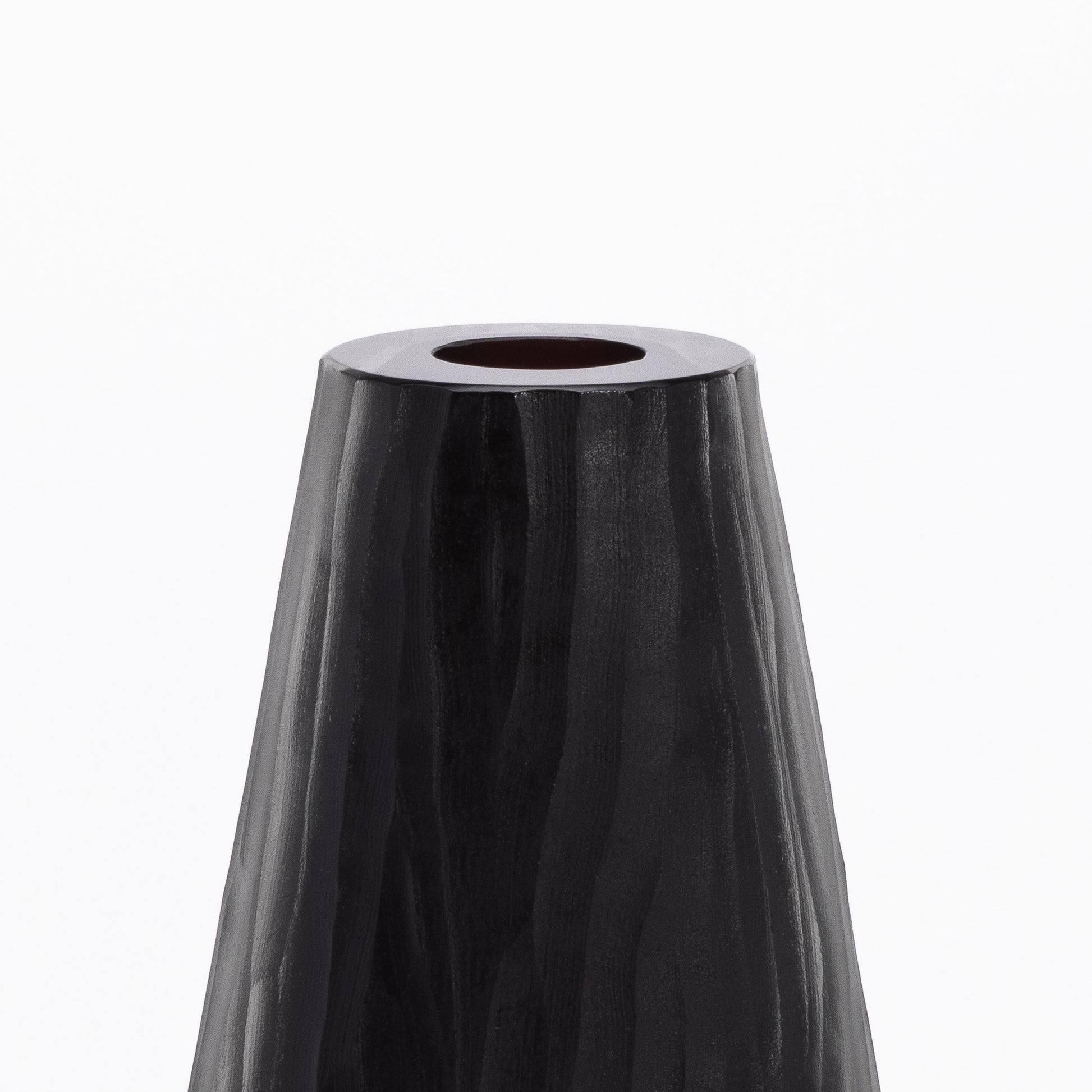 Murano Supreme Vase in Onyx Black