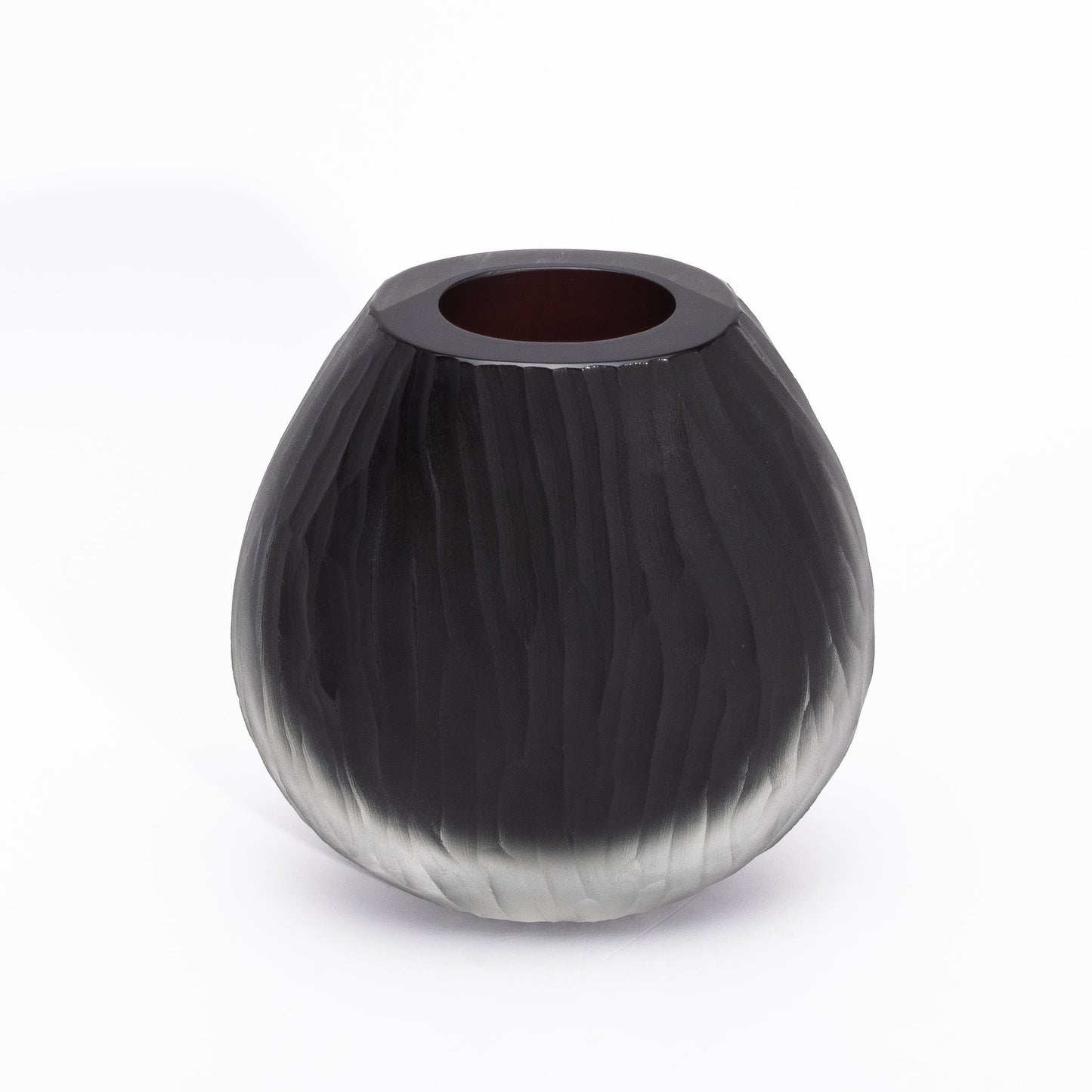 Murano Supreme Vase in Onyx Black