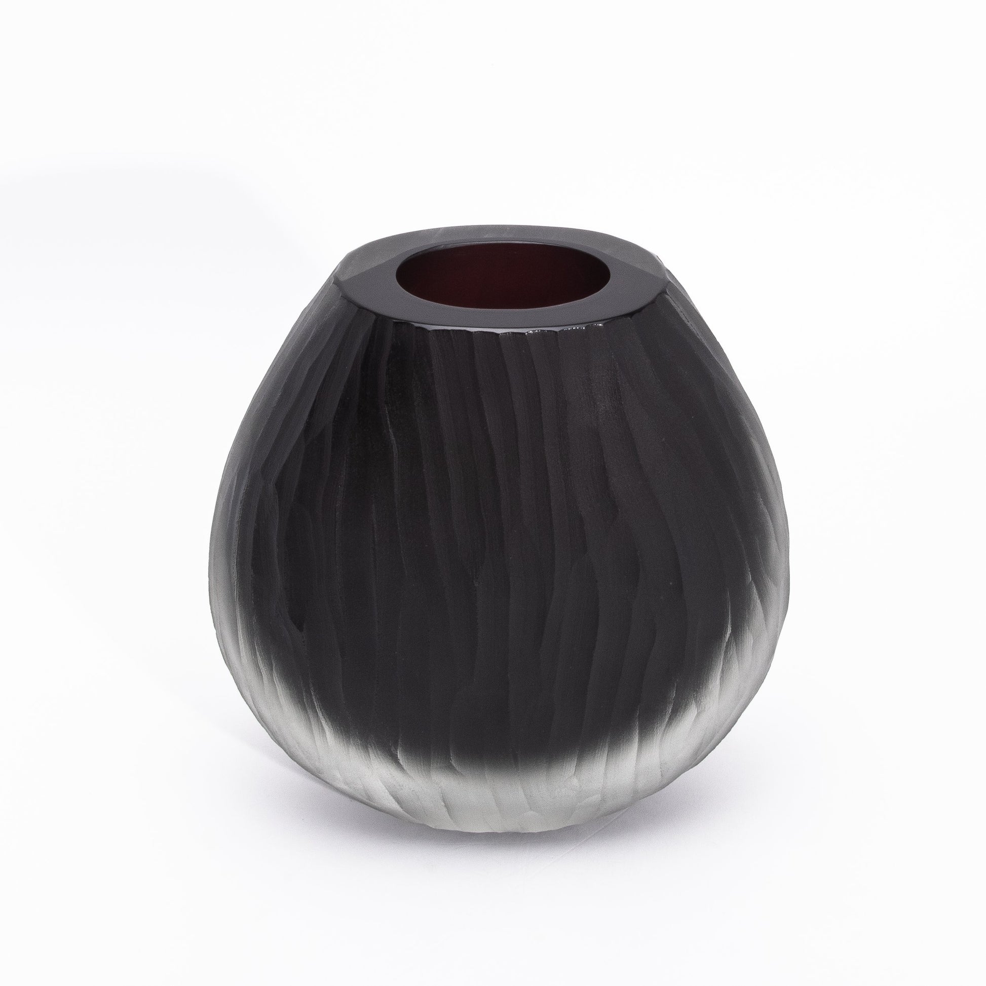 Murano Supreme Vase in Onyx Black