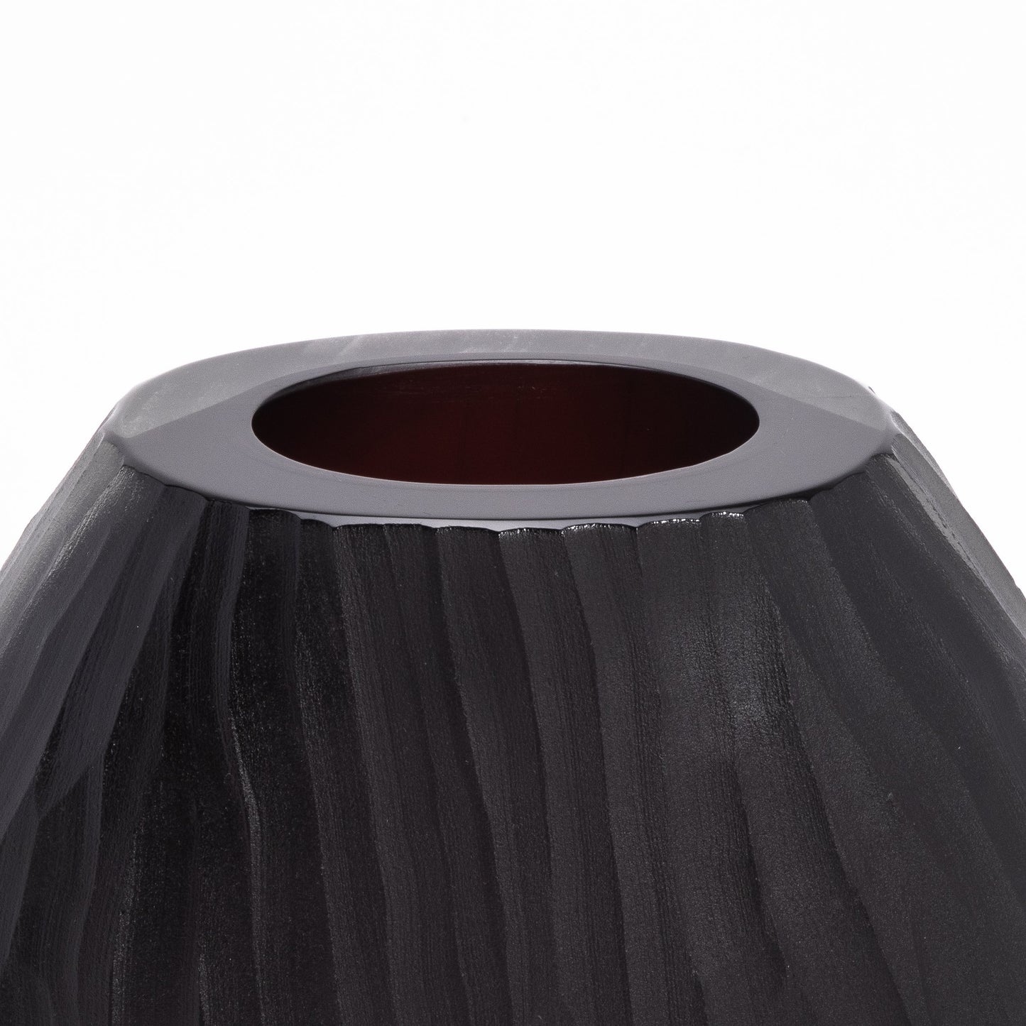 Murano Supreme Vase in Onyx Black