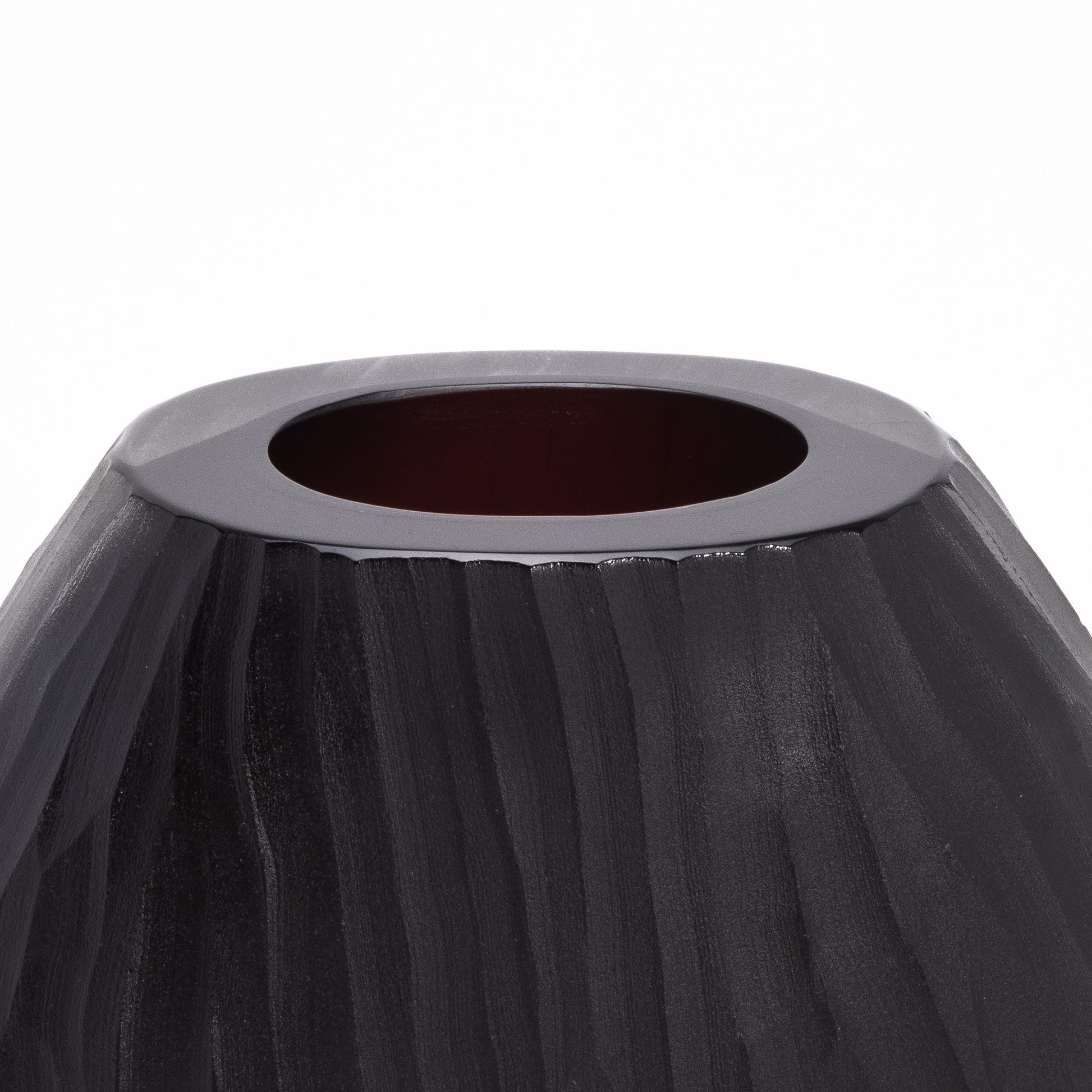 Murano Supreme Vase in Onyx Black