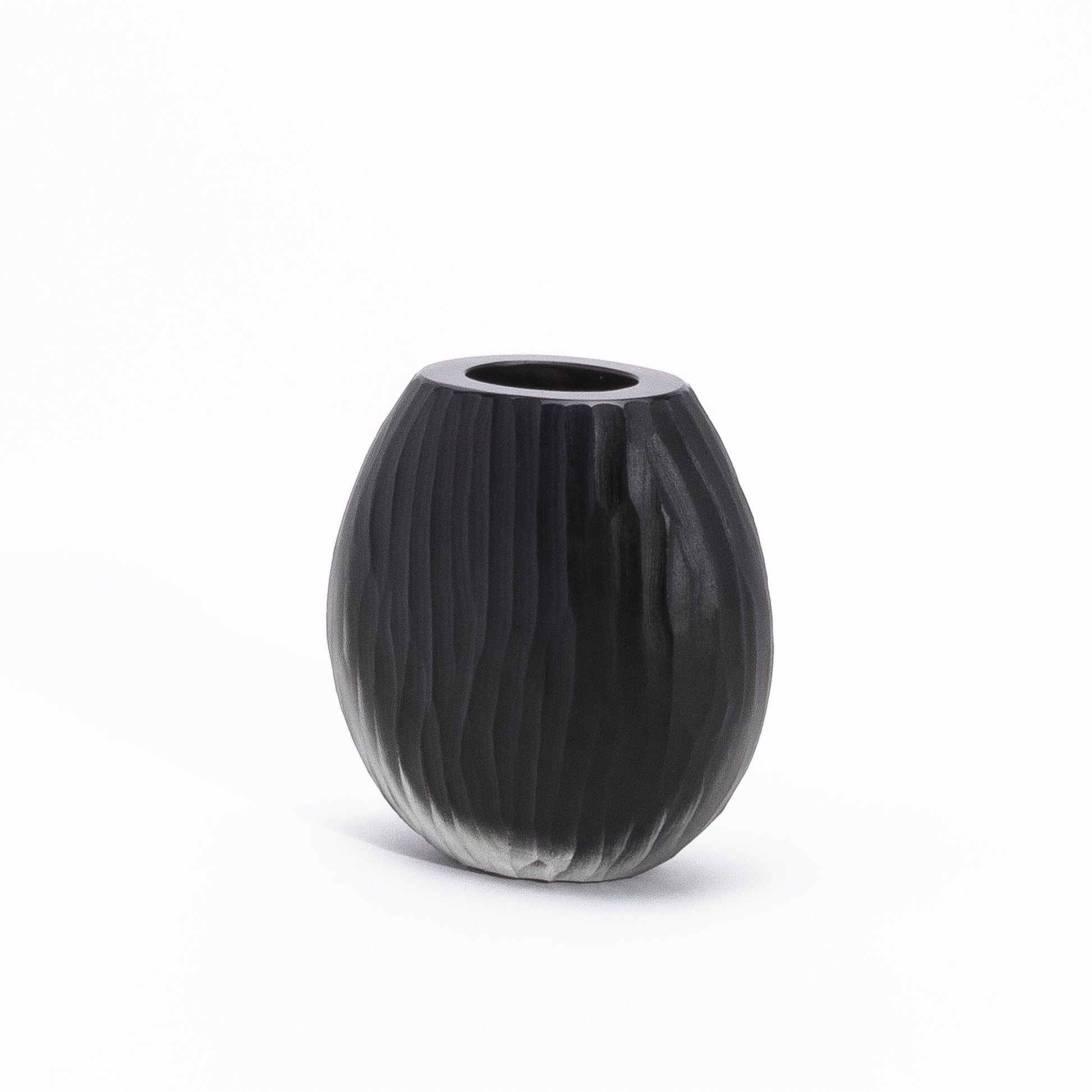 Murano Supreme Vase in Onyx Black