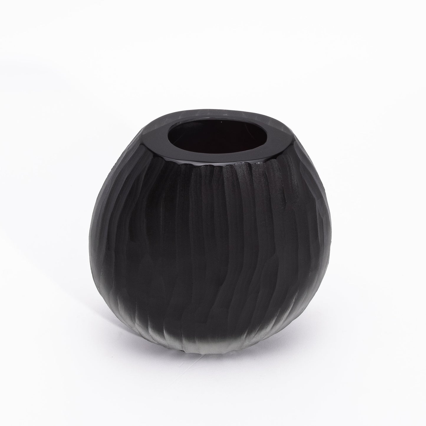 Murano Supreme Vase in Onyx Black