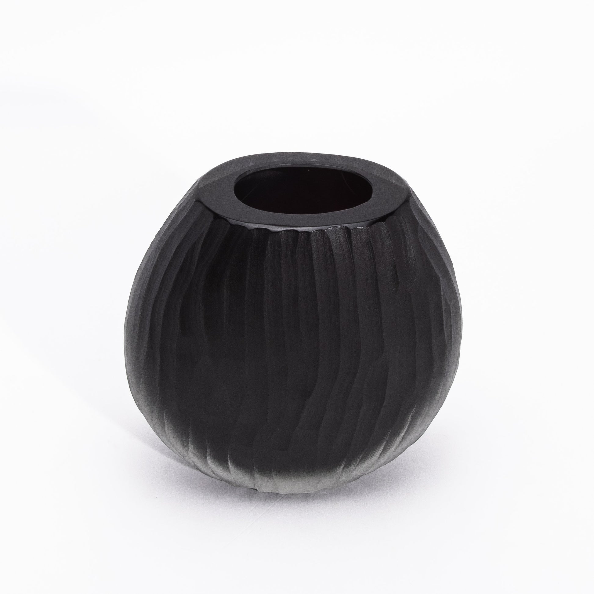 Murano Supreme Vase in Onyx Black