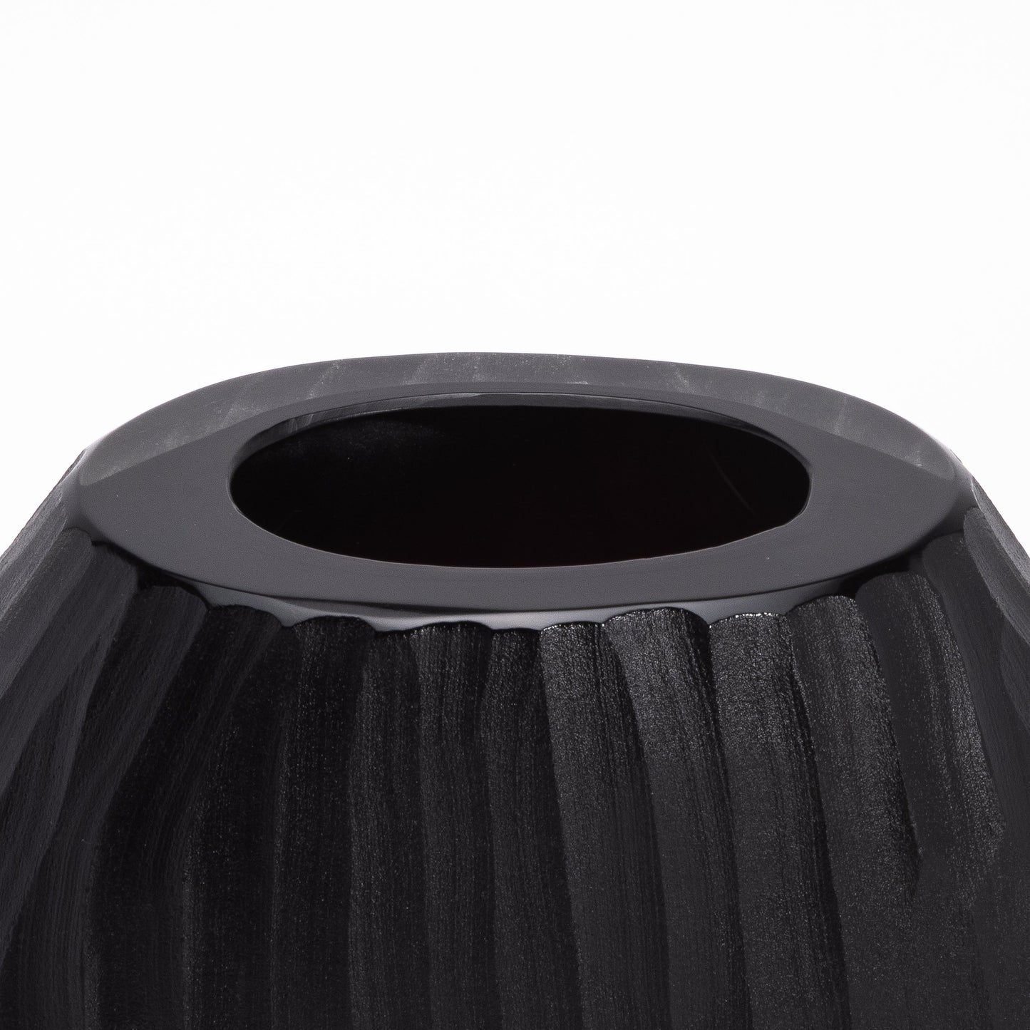 Murano Supreme Vase in Onyx Black