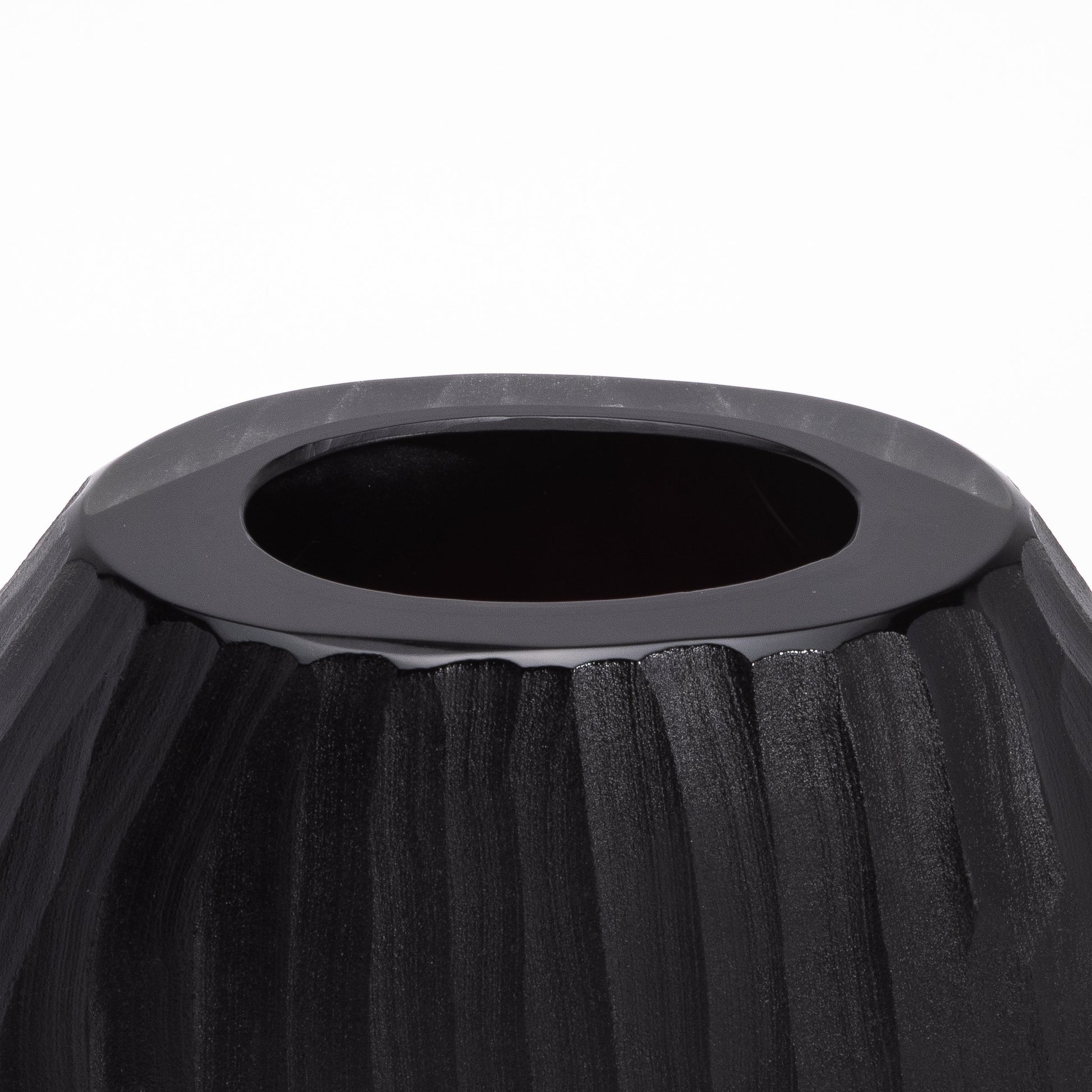 Murano Supreme Vase in Onyx Black