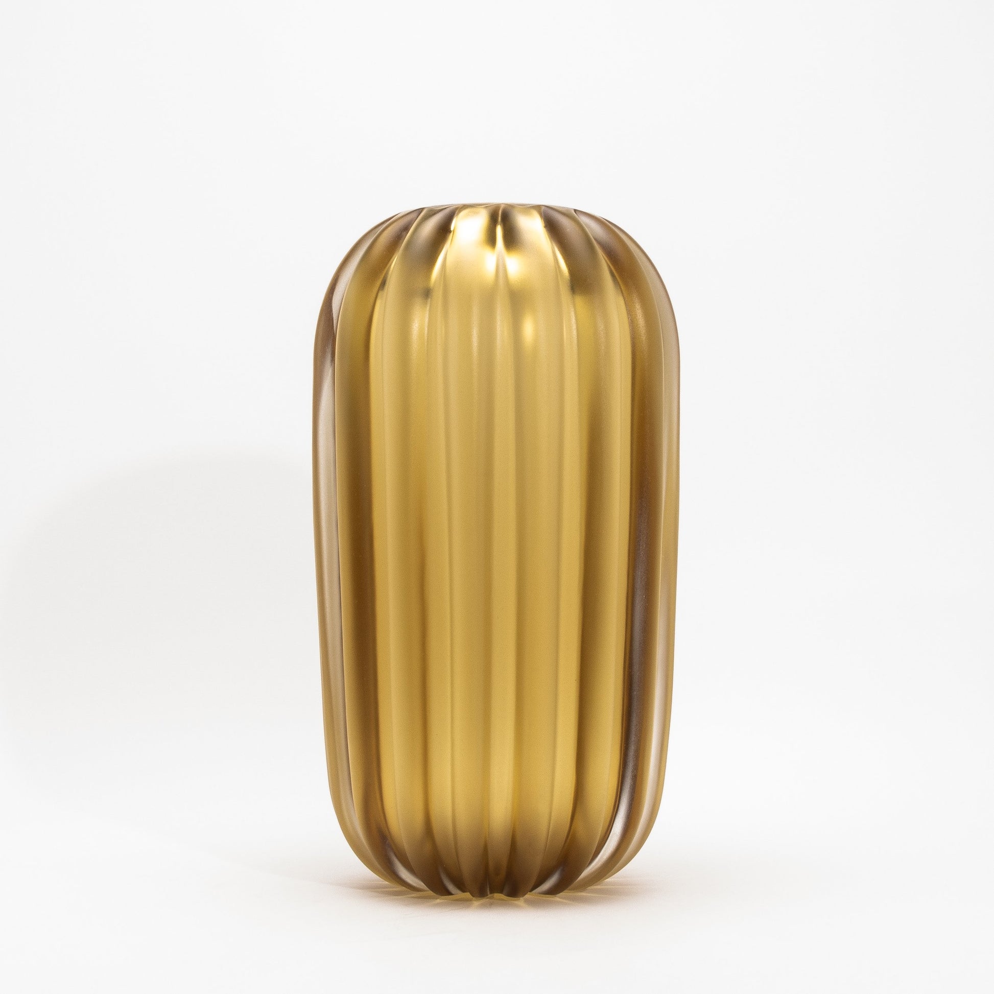 Murano Cactus Vase in Amber