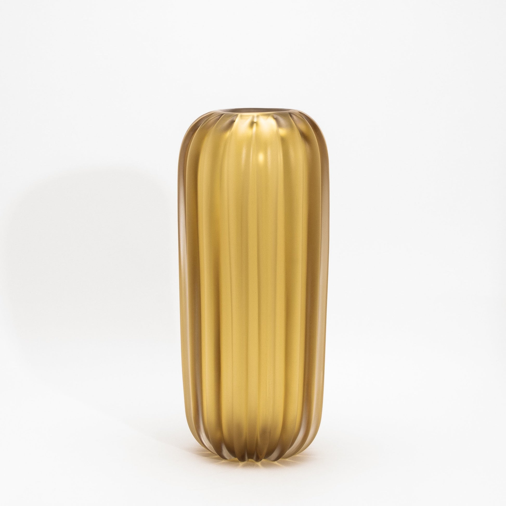 Murano Cactus Vase in Amber