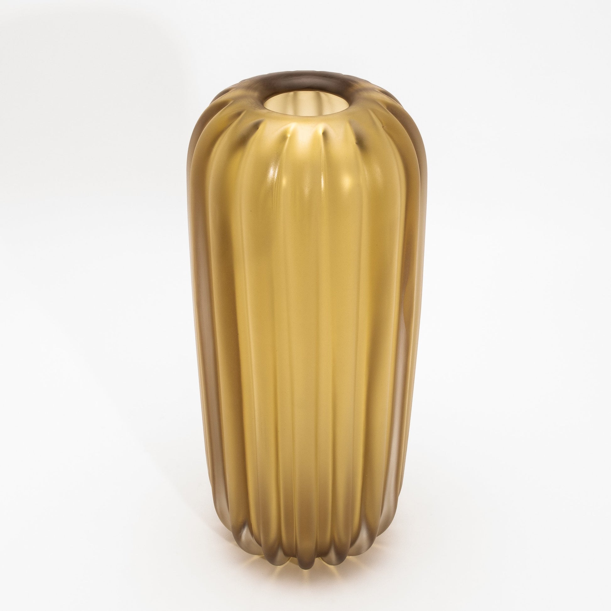 Murano Cactus Vase in Amber
