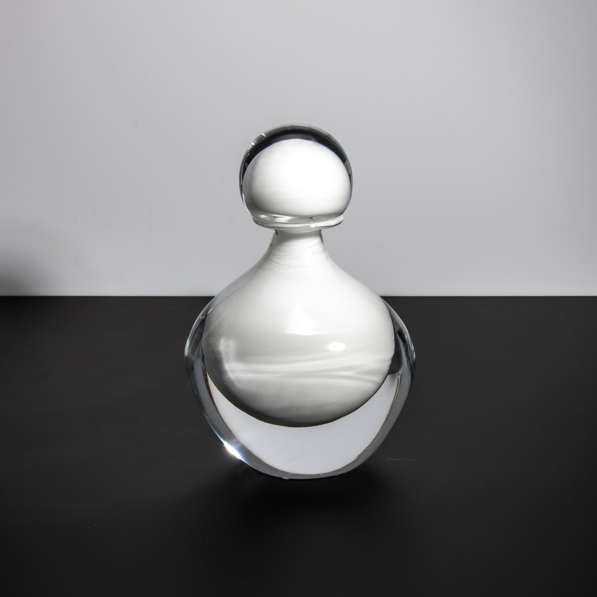 Murano Bottle Crystal White L