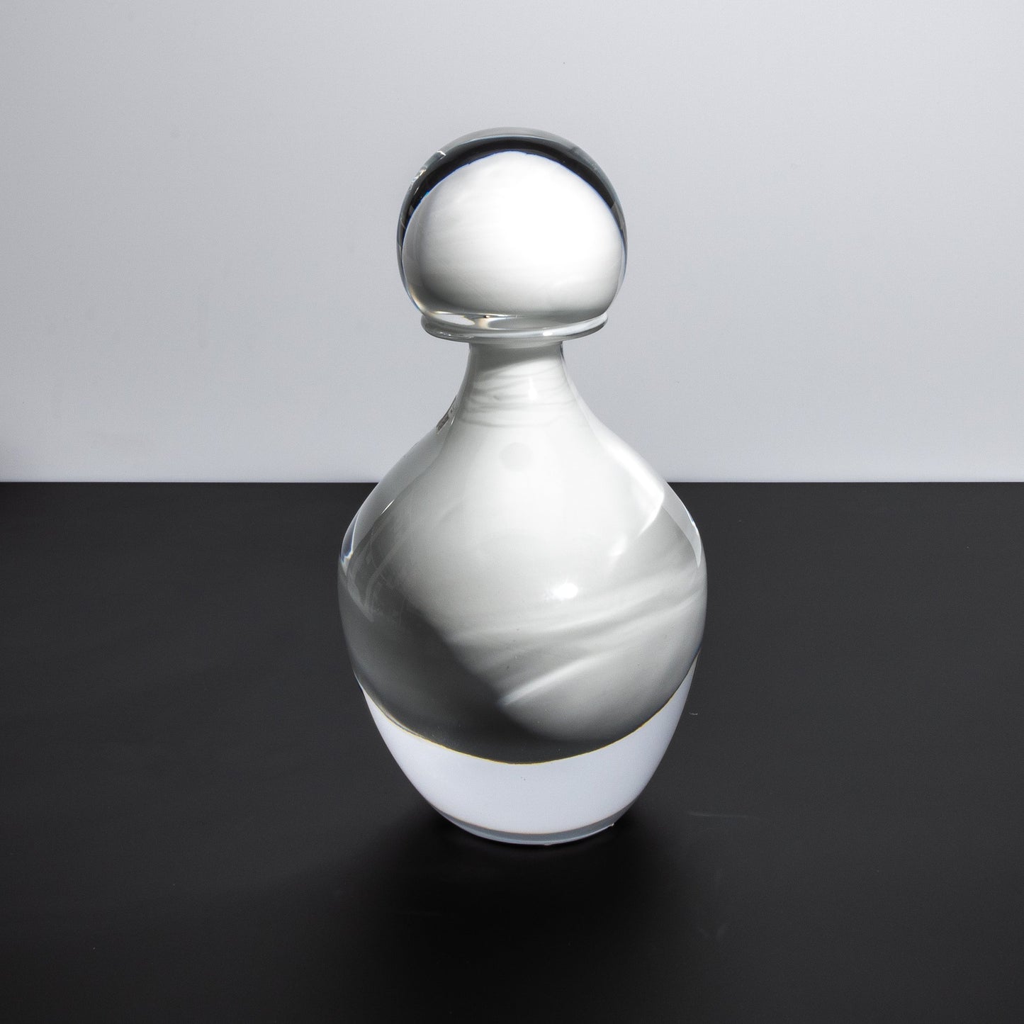 Murano Bottle Crystal White L