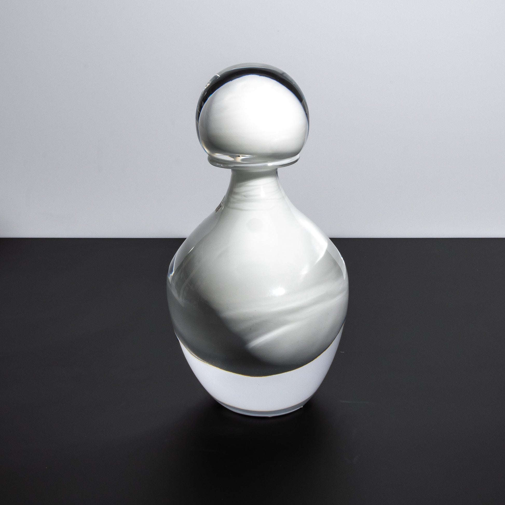 Murano Bottle Crystal White L