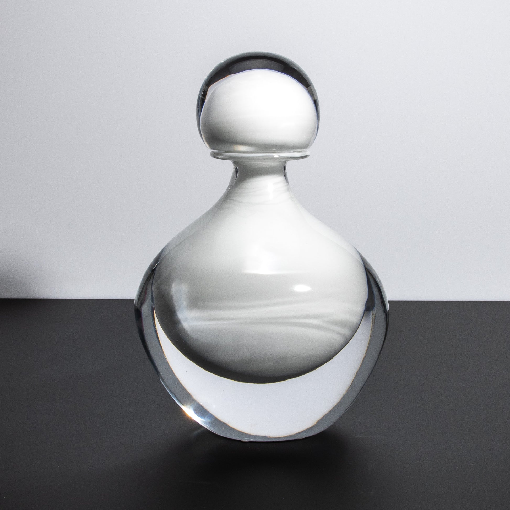 Murano Bottle Crystal White L