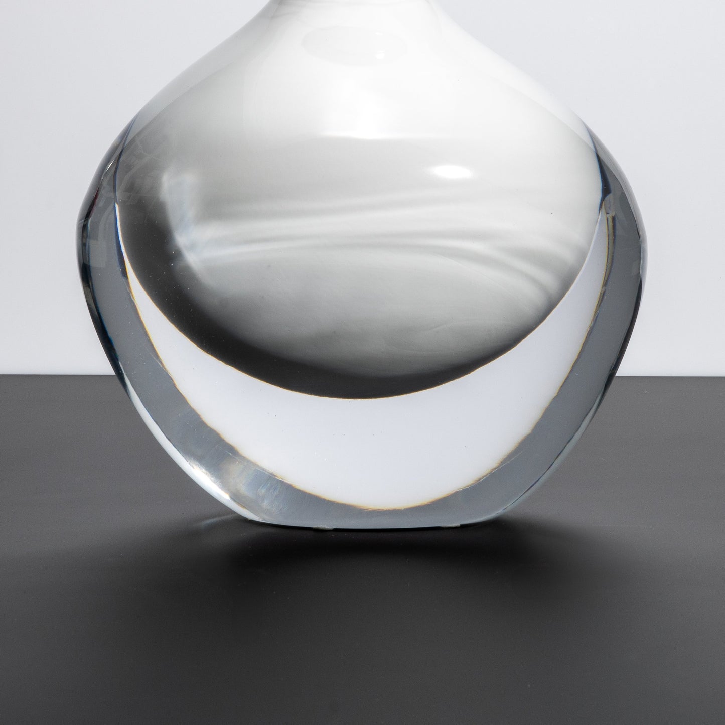 Murano Bottle Crystal White L