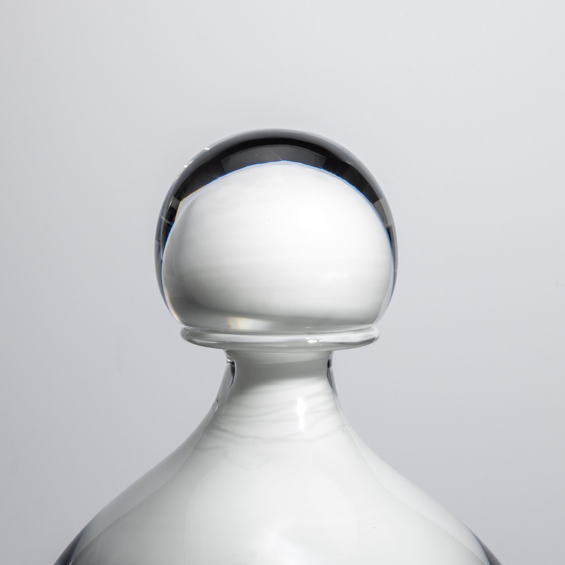 Murano Bottle Crystal White L