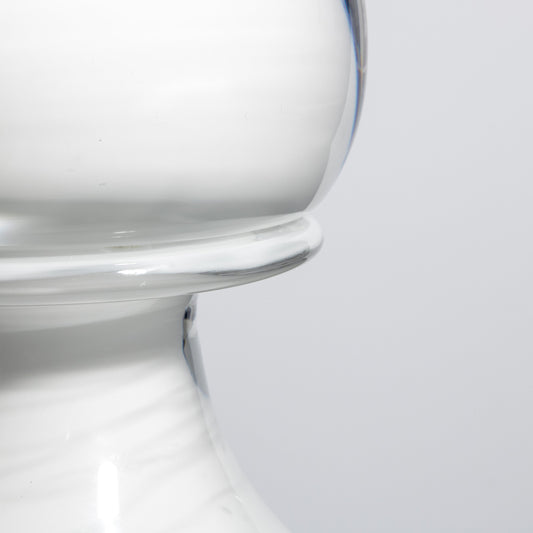 Murano Bottle Crystal White L