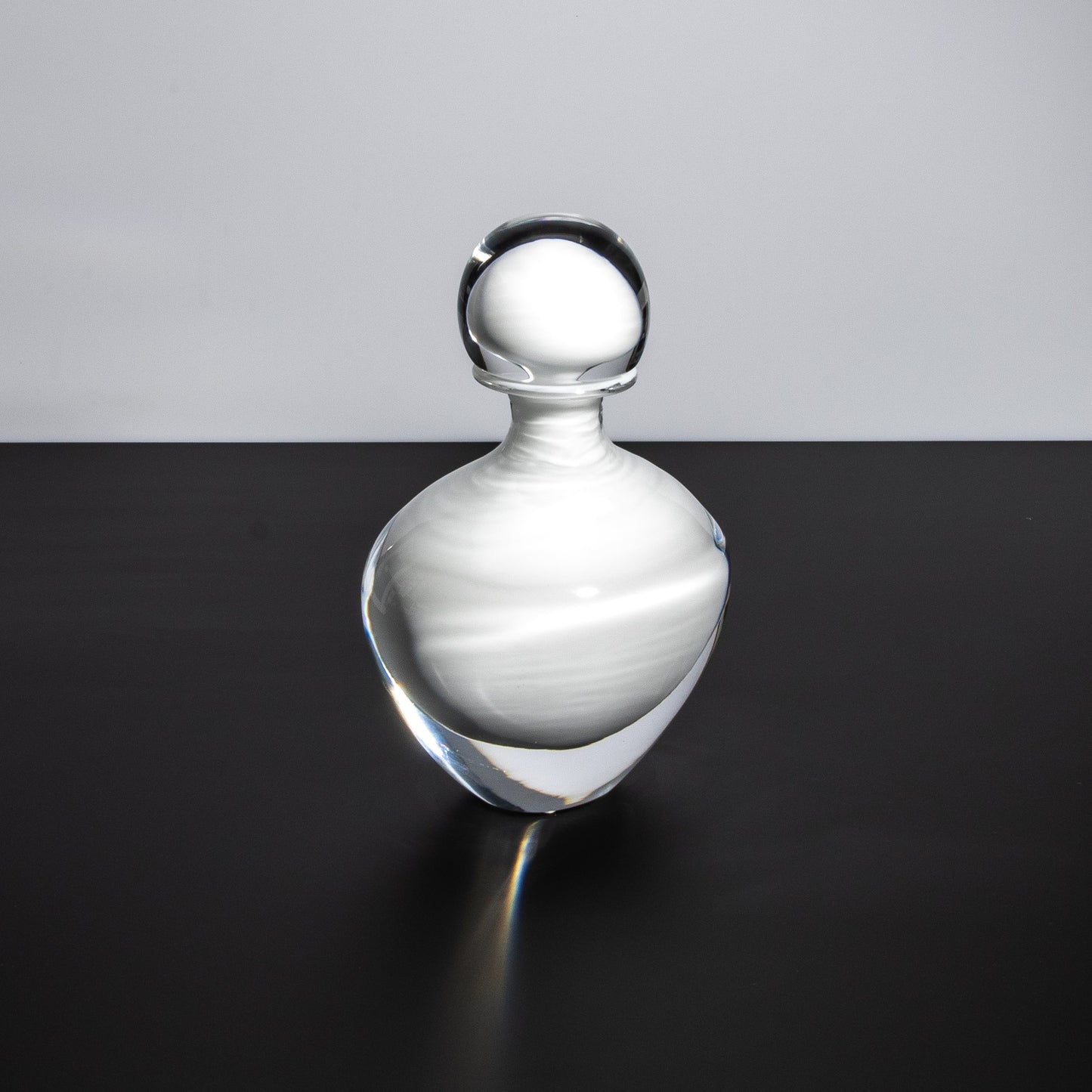 Murano Bottle Crystal White M