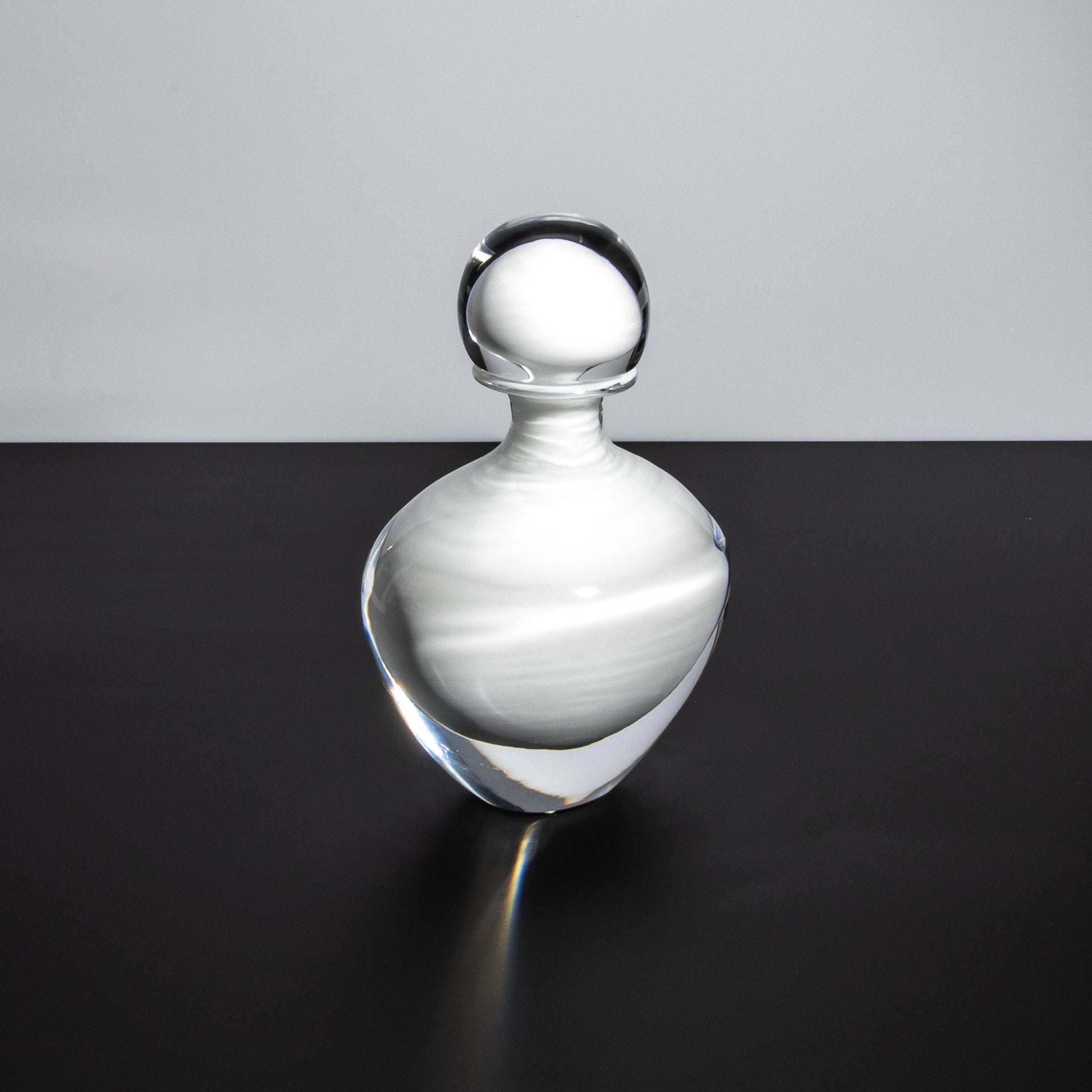 Murano Bottle Crystal White M