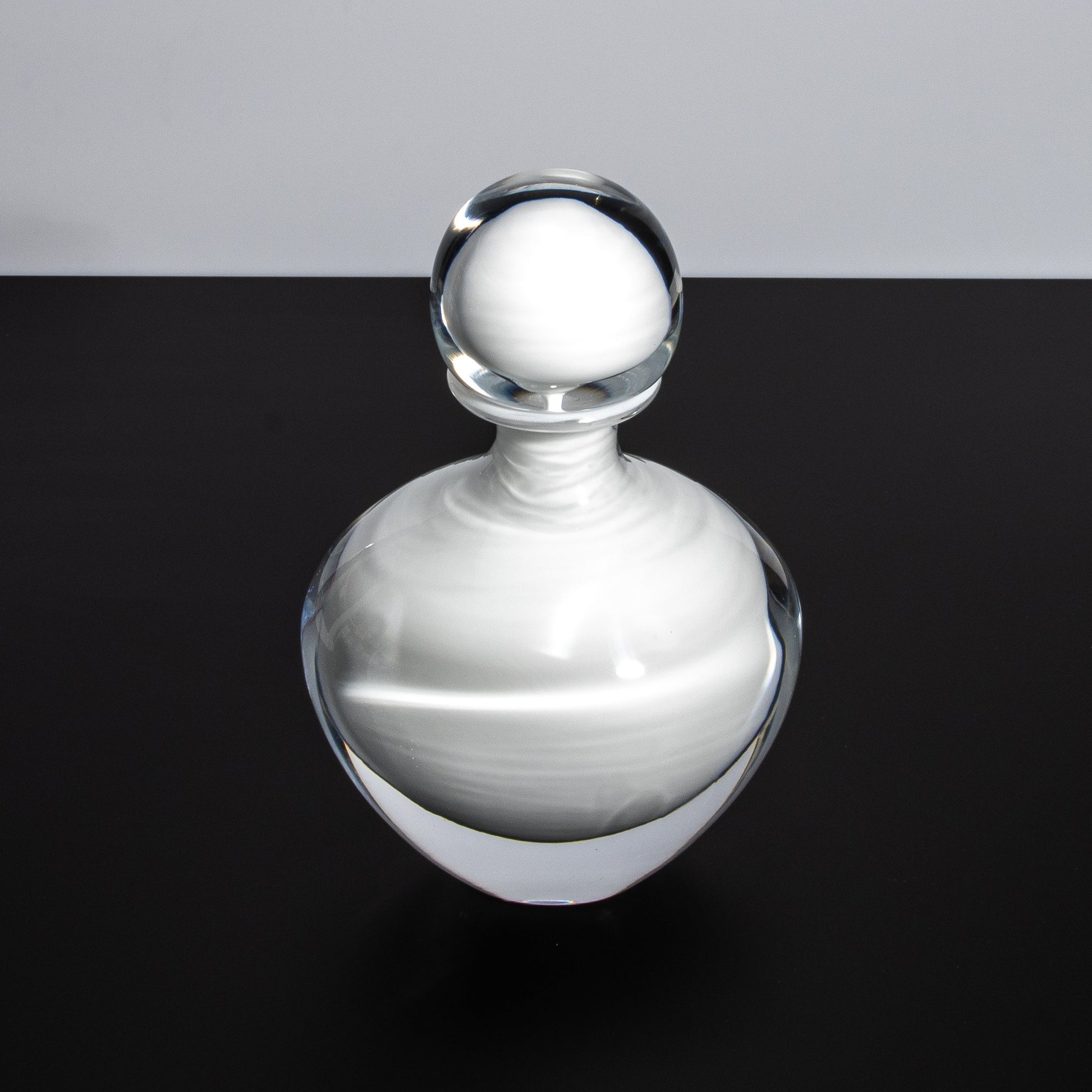 Murano Bottle Crystal White M