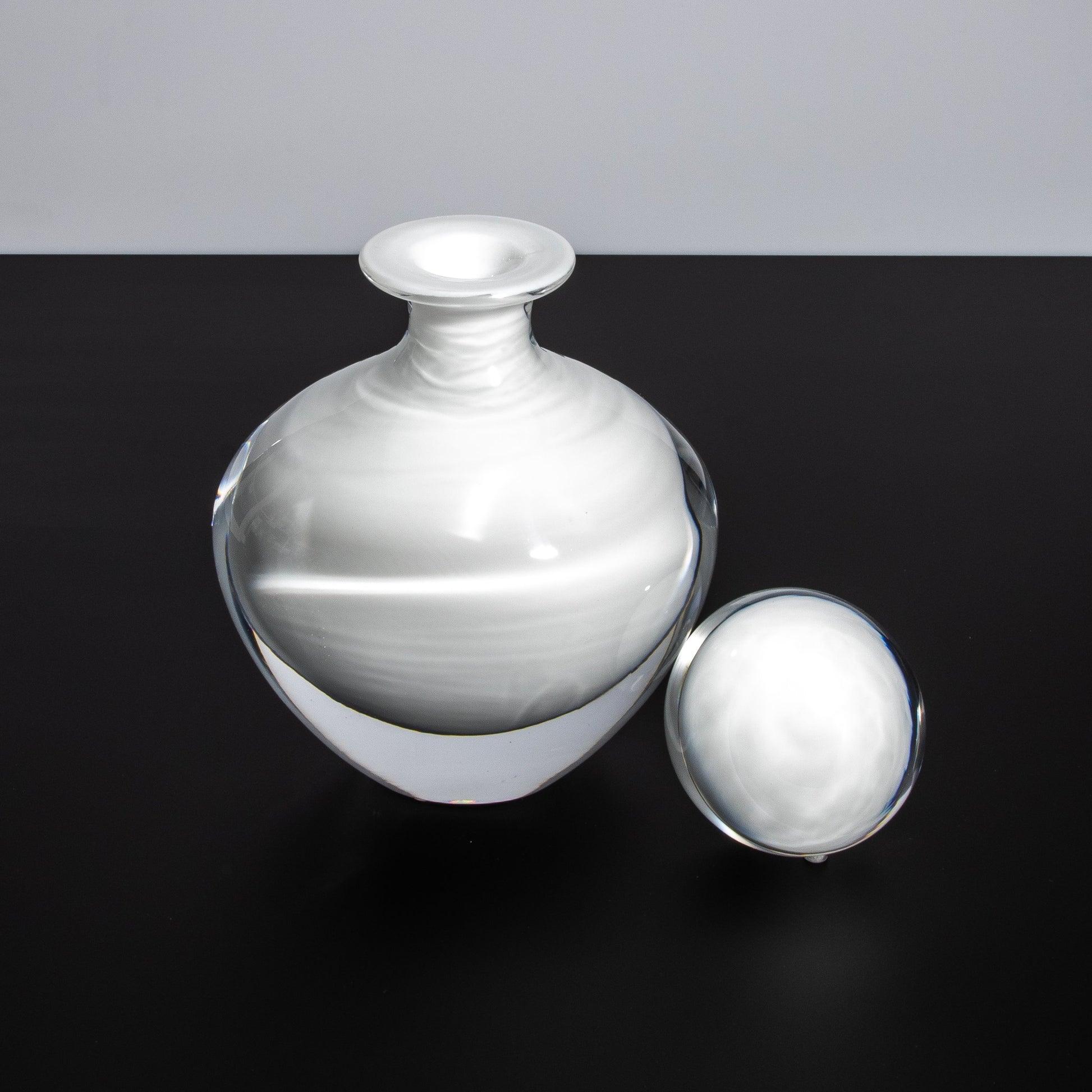 Murano Bottle Crystal White M